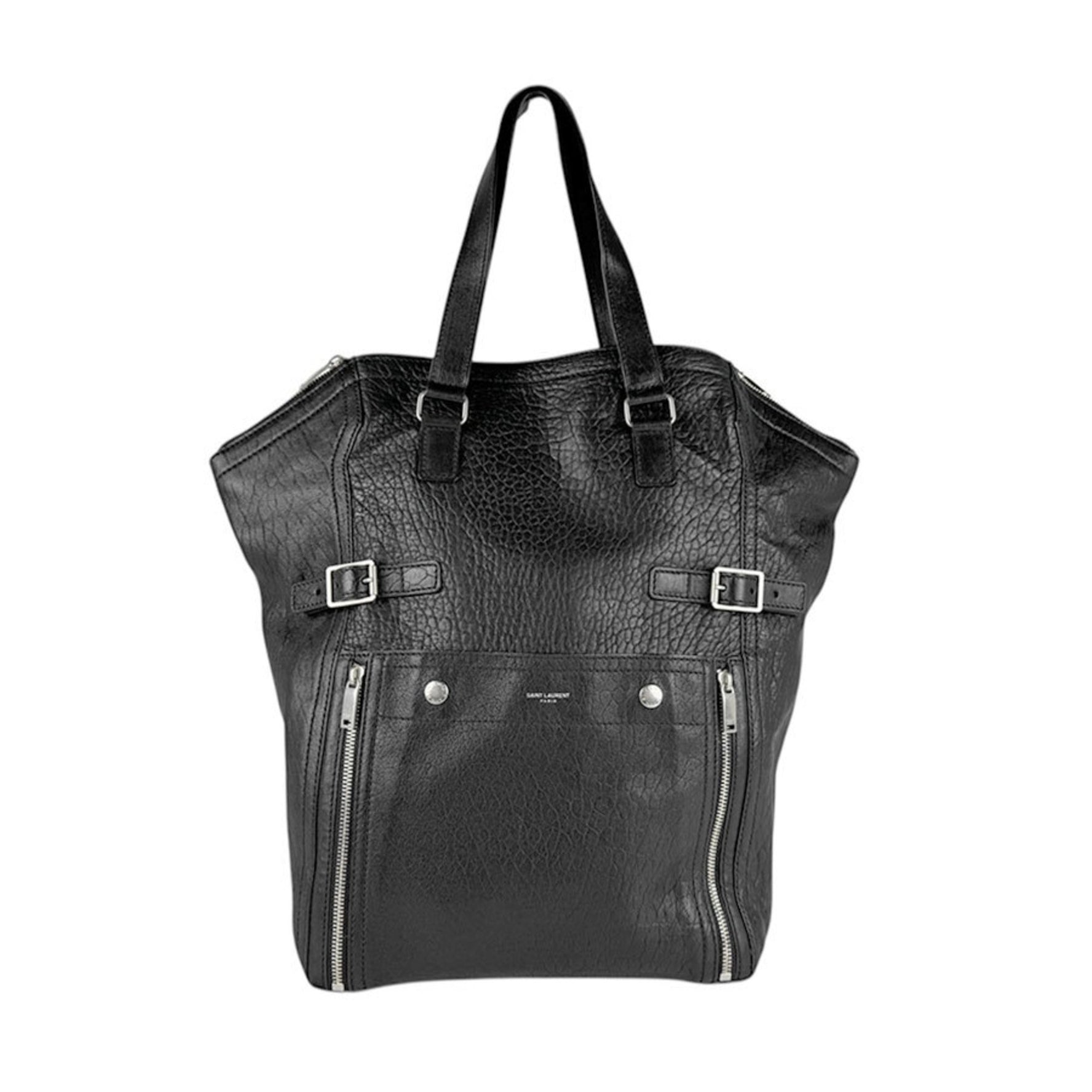Saint Laurent handbag leather silver