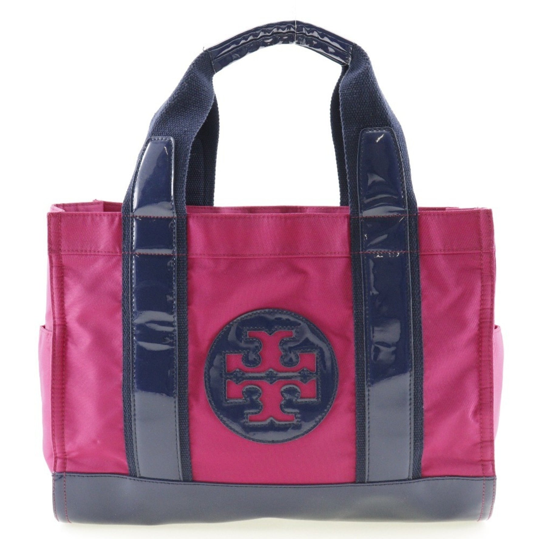 Tory Burch Tote Bag Nylon Pink/Navy