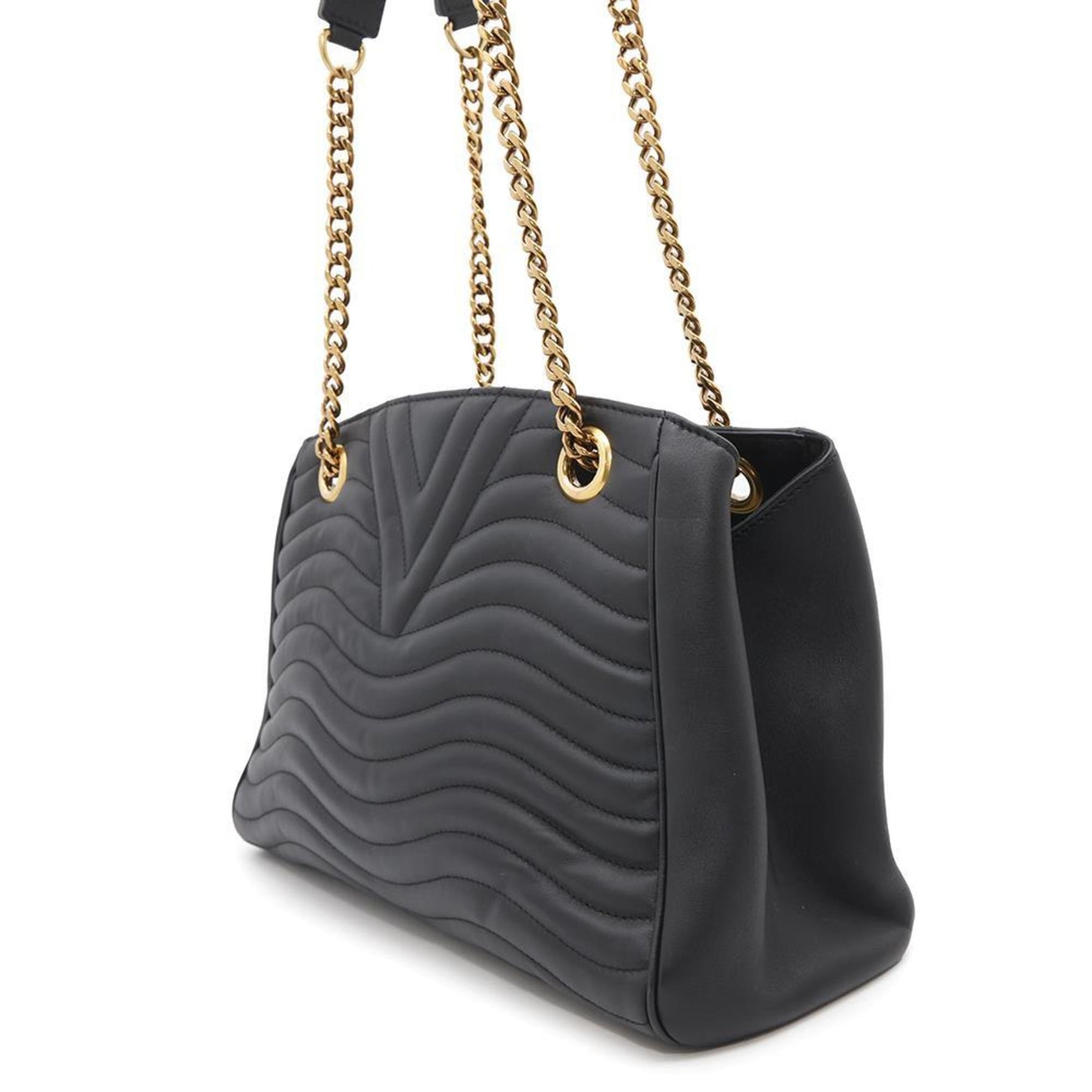 Louis Vuitton Shoulder Bag New Wave Chain Tote Black