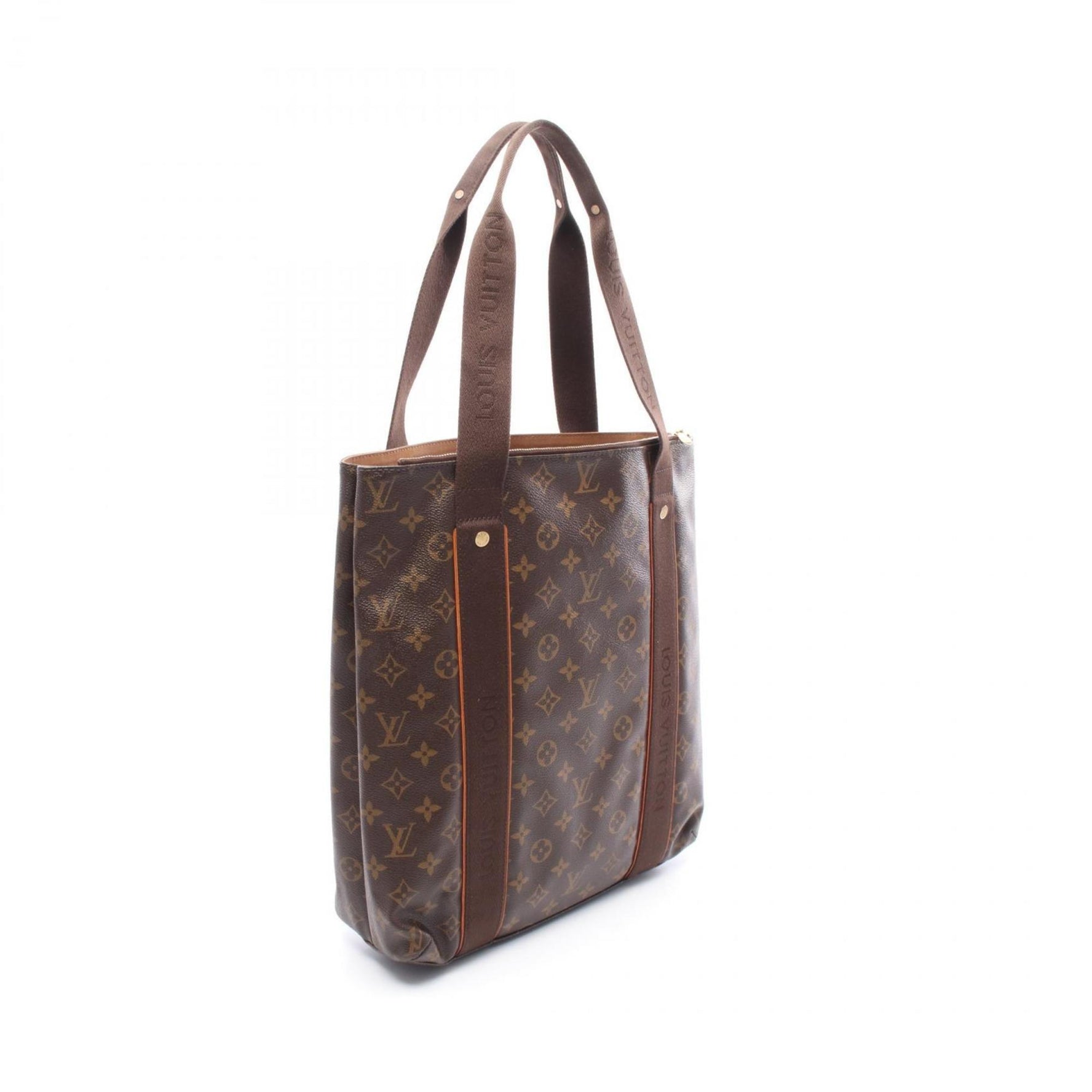 Louis Vuitton Cabas Bobur Tote Bag, Coated Canvas and Leather, Monogram, Men's