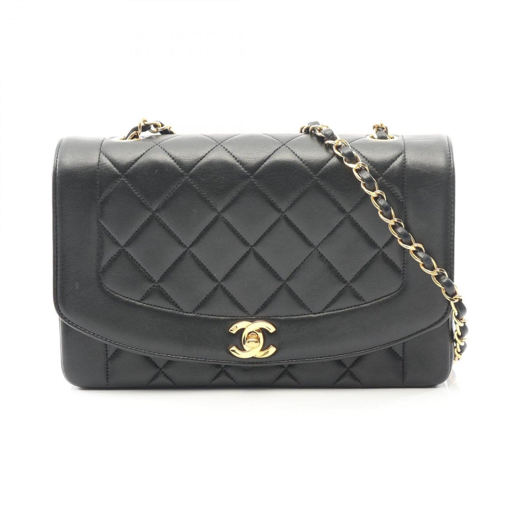 CHANEL Matelasse Diana Flap Shoulder Bag in Lambskin Leather