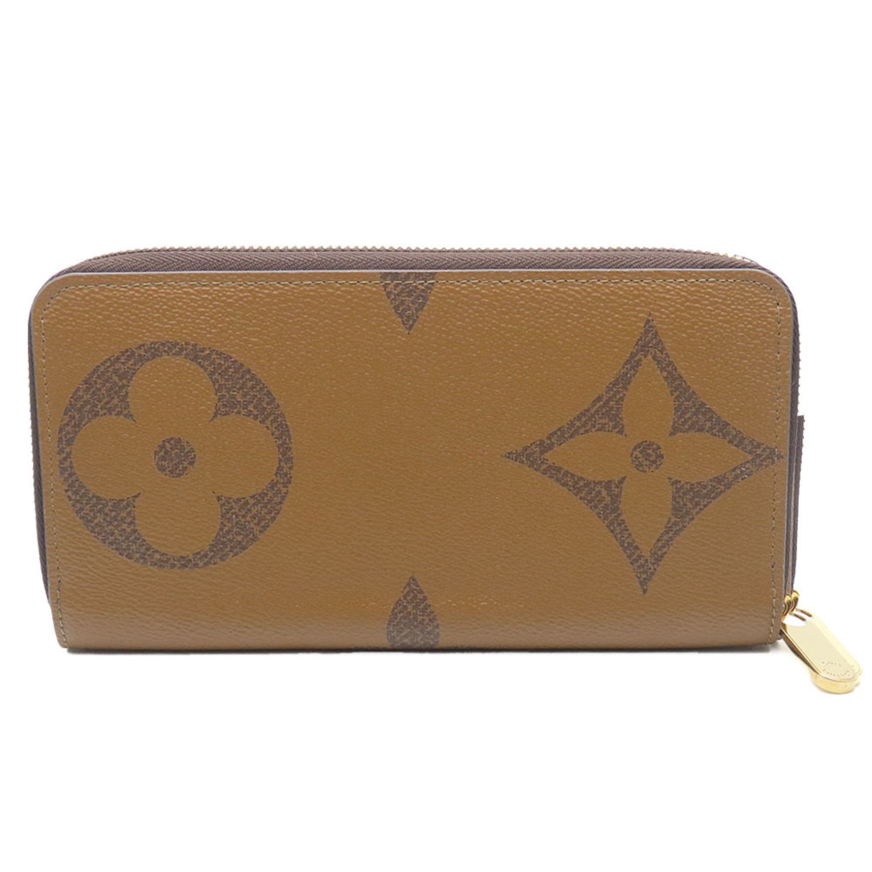 Louis Vuitton Long Wallet Zippy Monogram Reverse Giant Round Accessory Men's