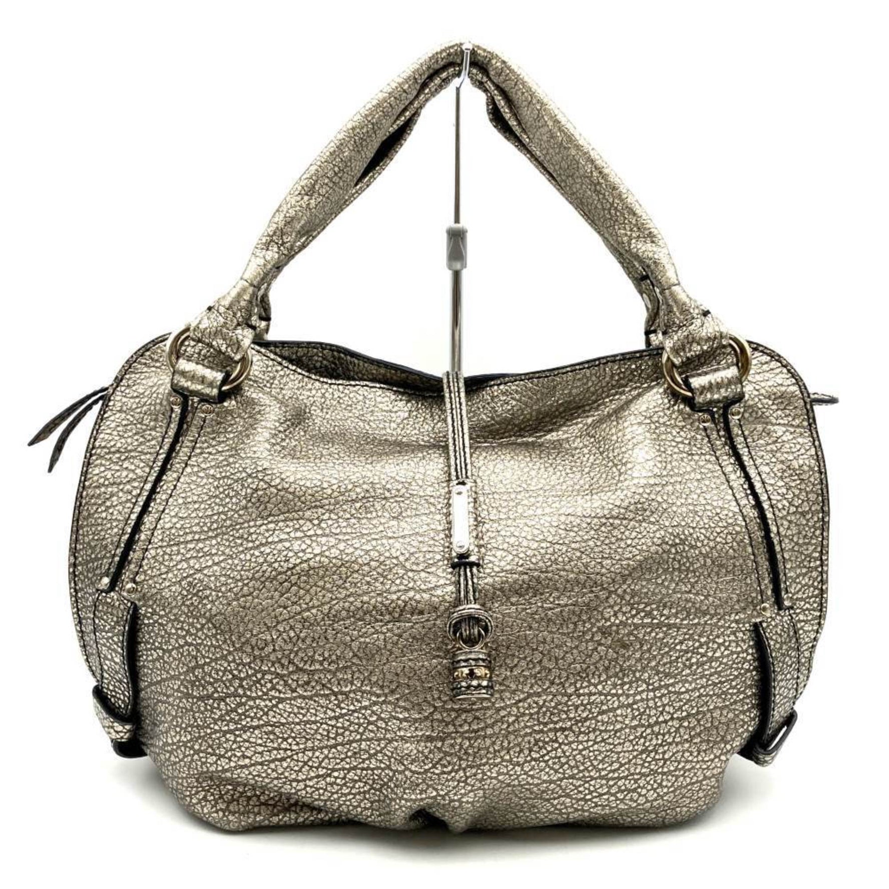 CELINE Bittersweet Handbag Leather Metallic