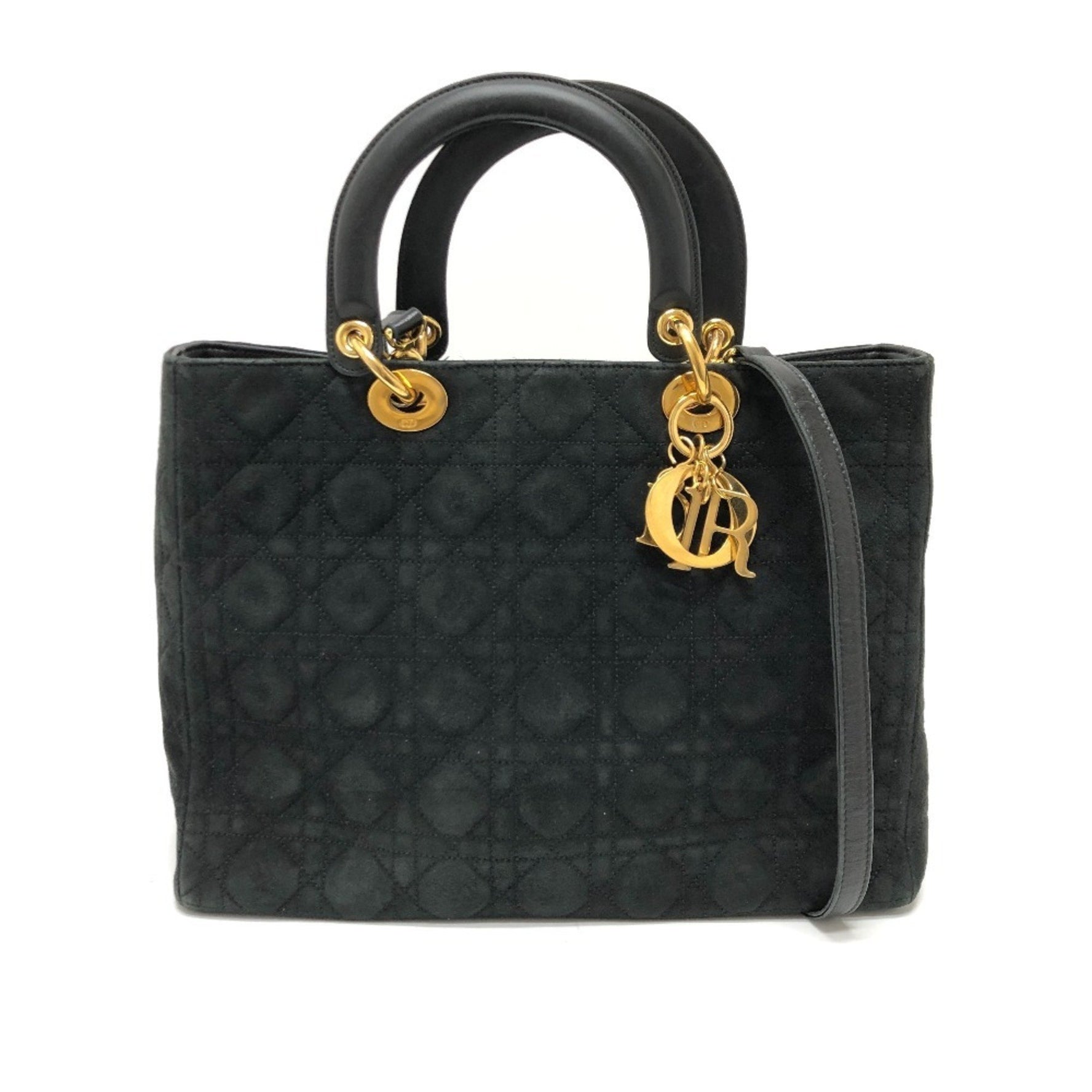 Christian Dior Dior Lady Shoulder Bag/Handbag Leather/Suede