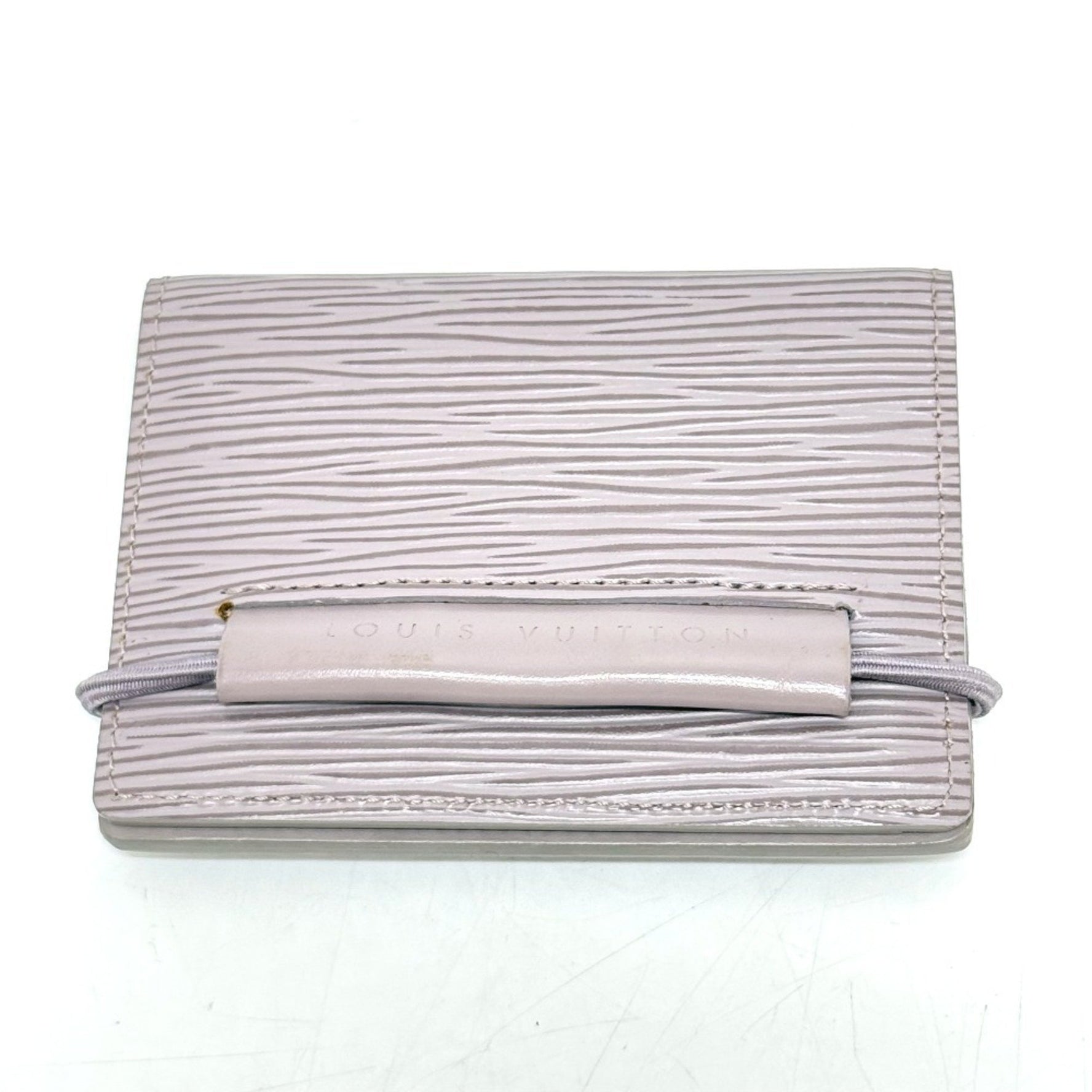 Louis Vuitton Porte Carte Transport Business Card Holder Small Items Bi-fold Holder/Card Case Epi Leather Lilac