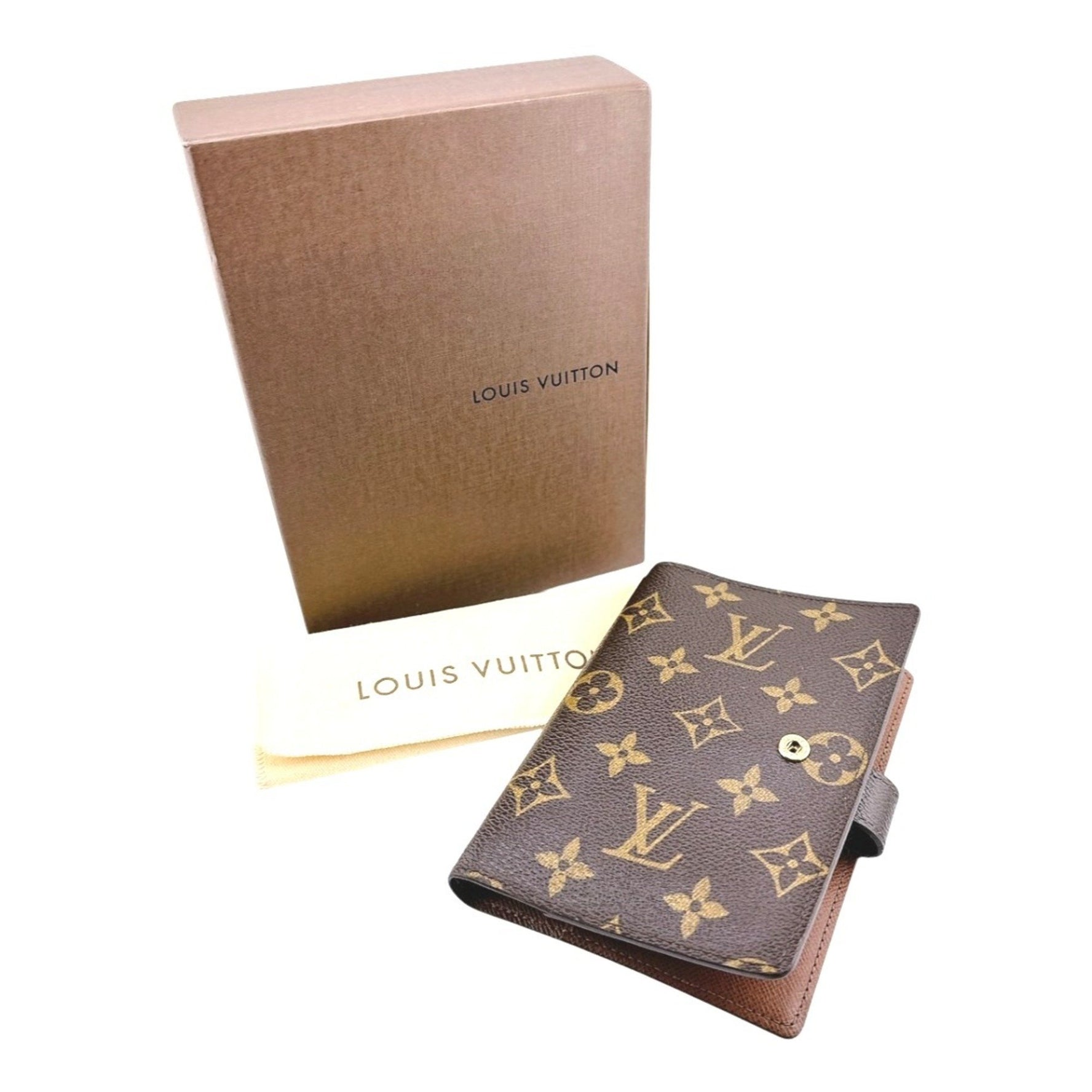 Louis Vuitton Notebook Cover Case Monogram Agenda PM Canvas