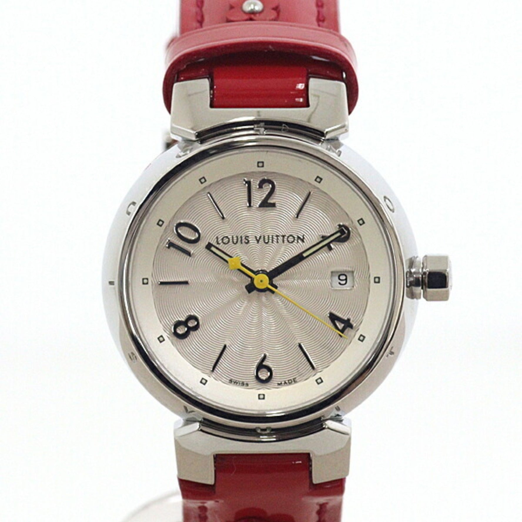 Louis Vuitton Watch Tambour White Dial Quartz Finished