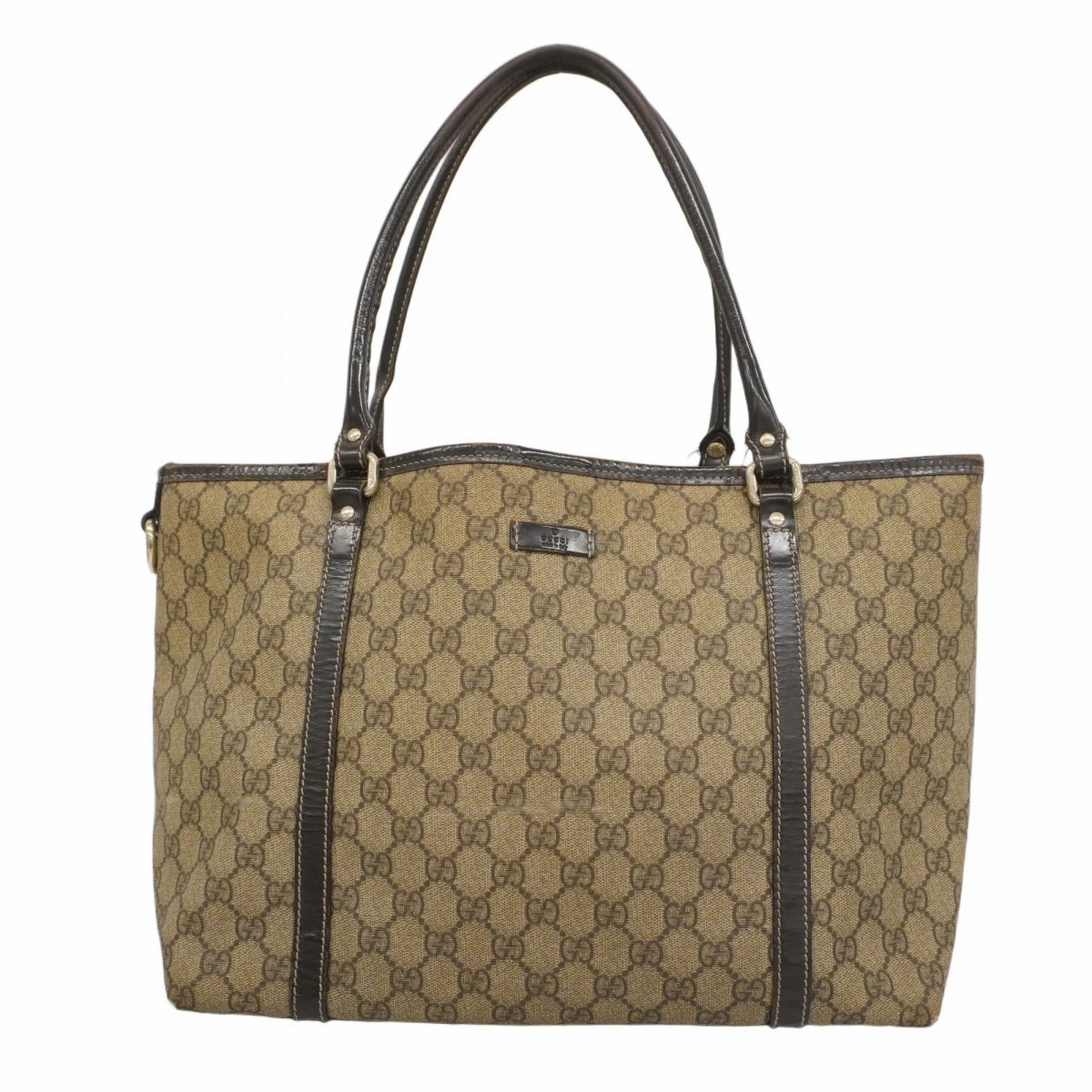 Gucci GG Supreme Tote Bag Champagne
