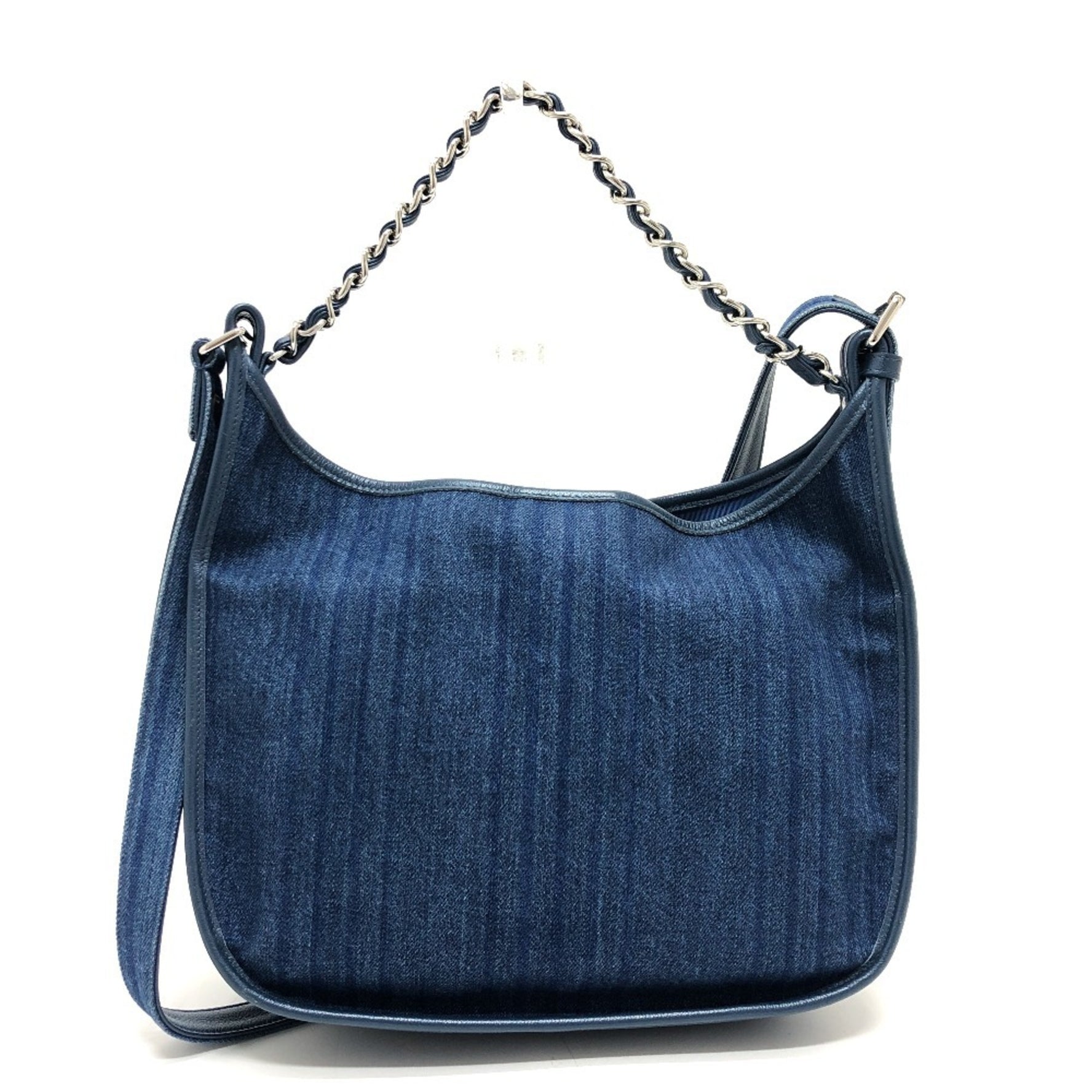 CHANEL Matelasse Coco Mark Bag Shoulder Handbag Denim