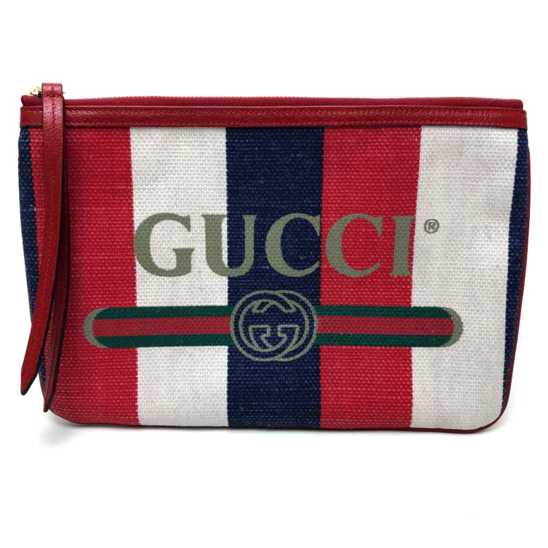 Gucci Men's logo Clutch bag natural
