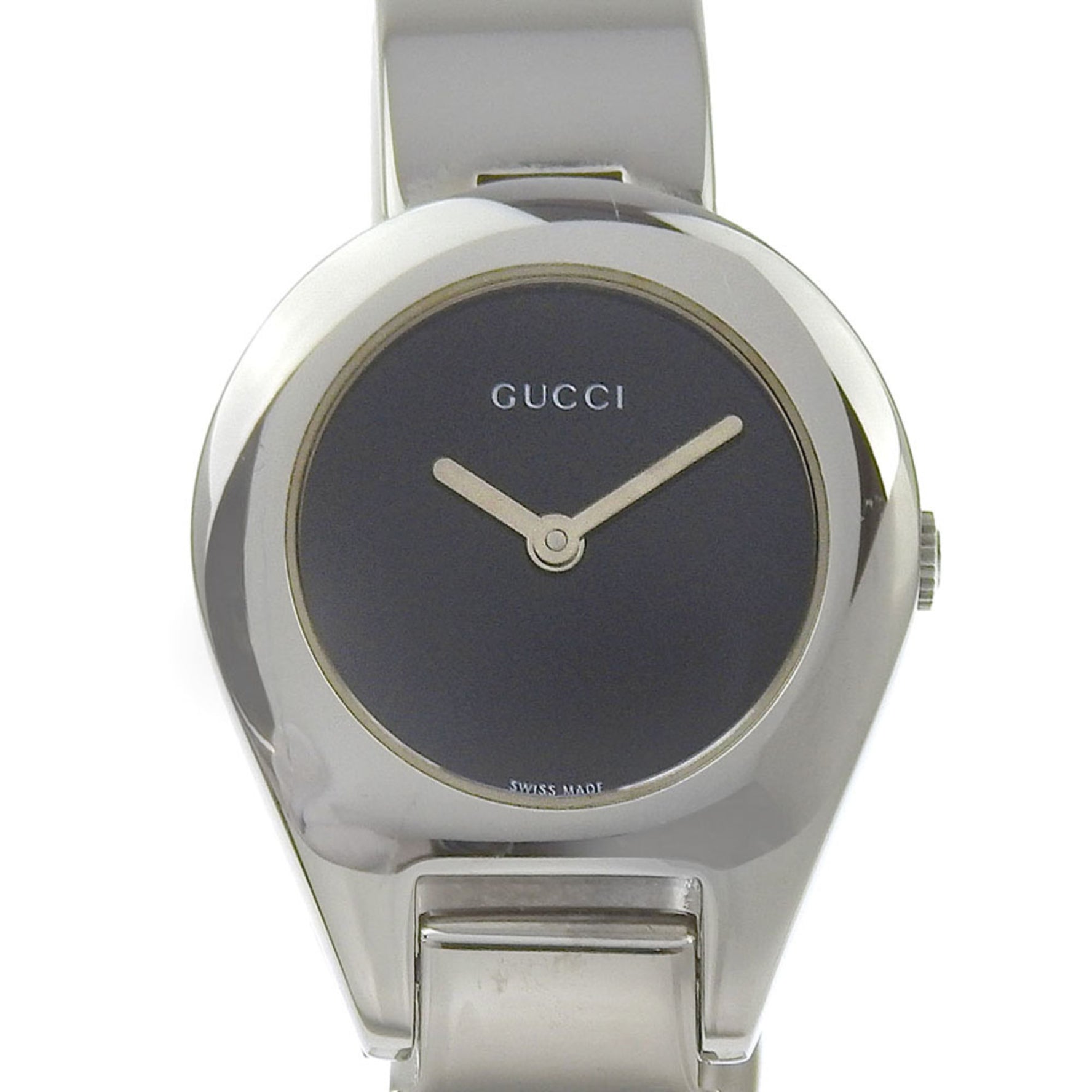 Gucci Watch Stainless Steel Quartz Analog Display Black Dial