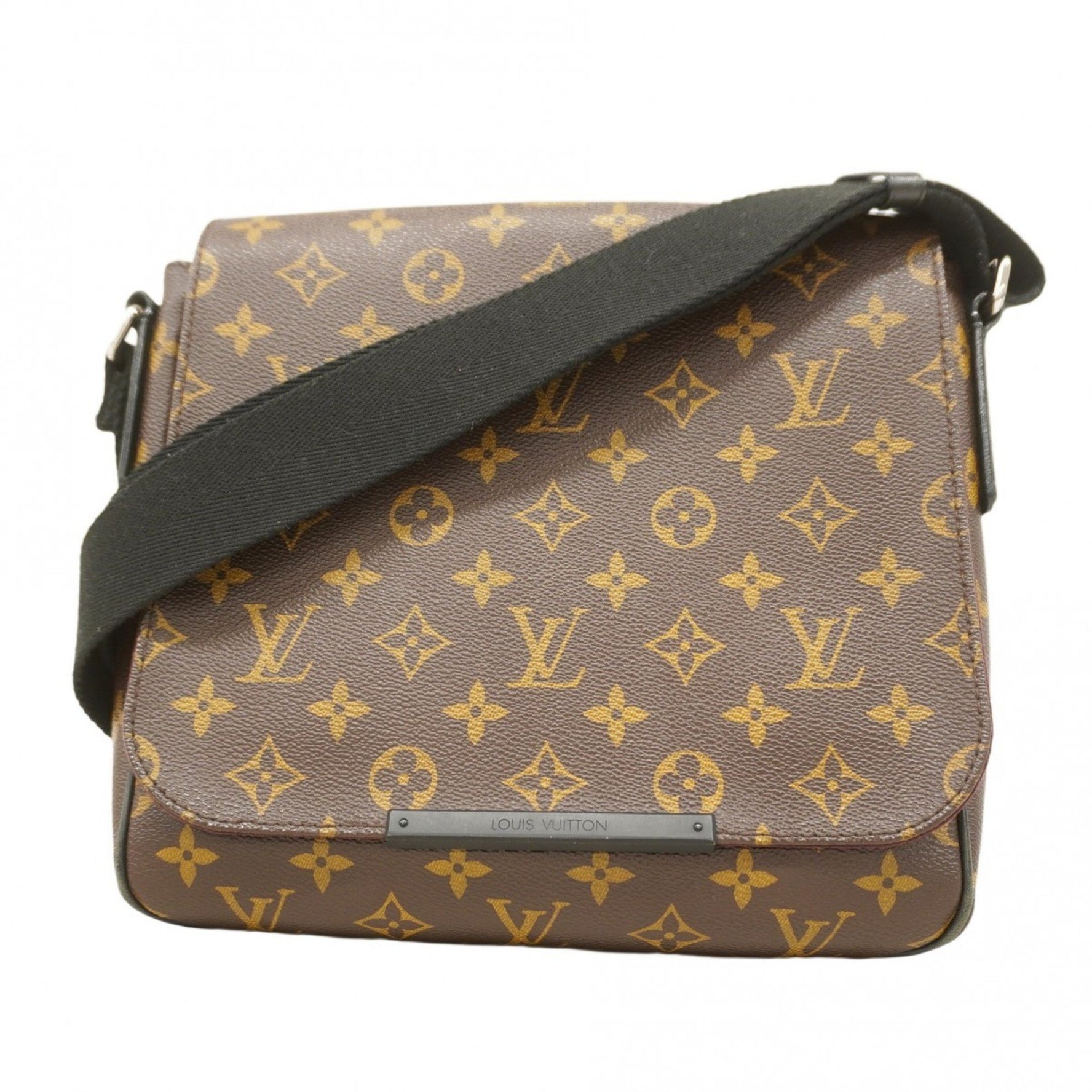 Louis Vuitton Monogram Macassar District PM Shoulder Bag