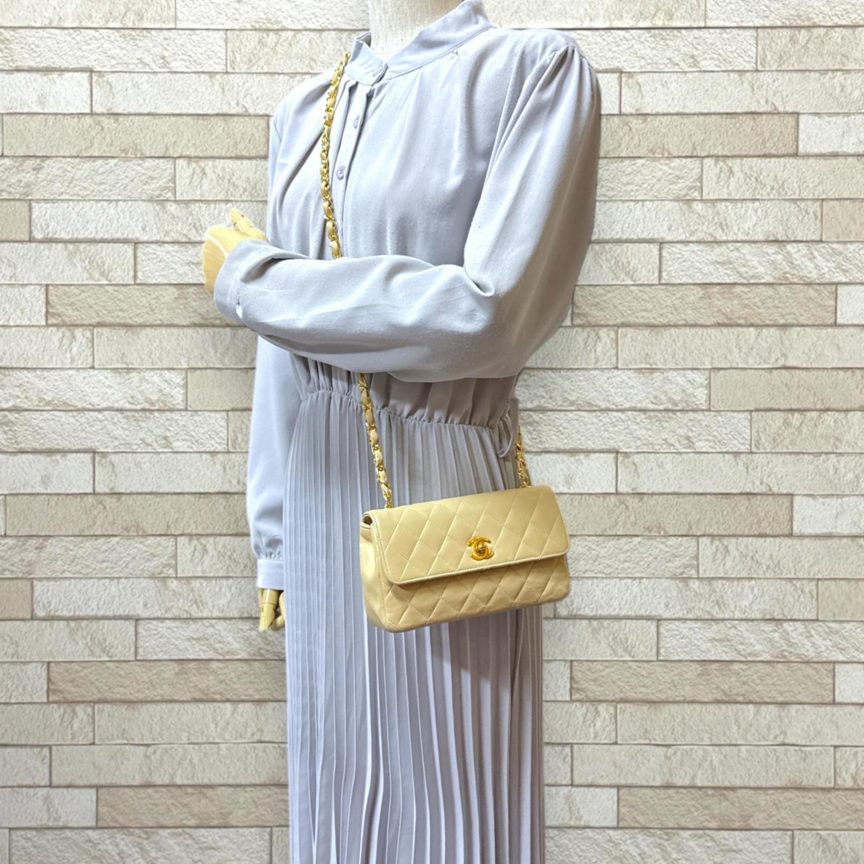 Chanel Mini Matelasse Shoulder Bag Leather Chain