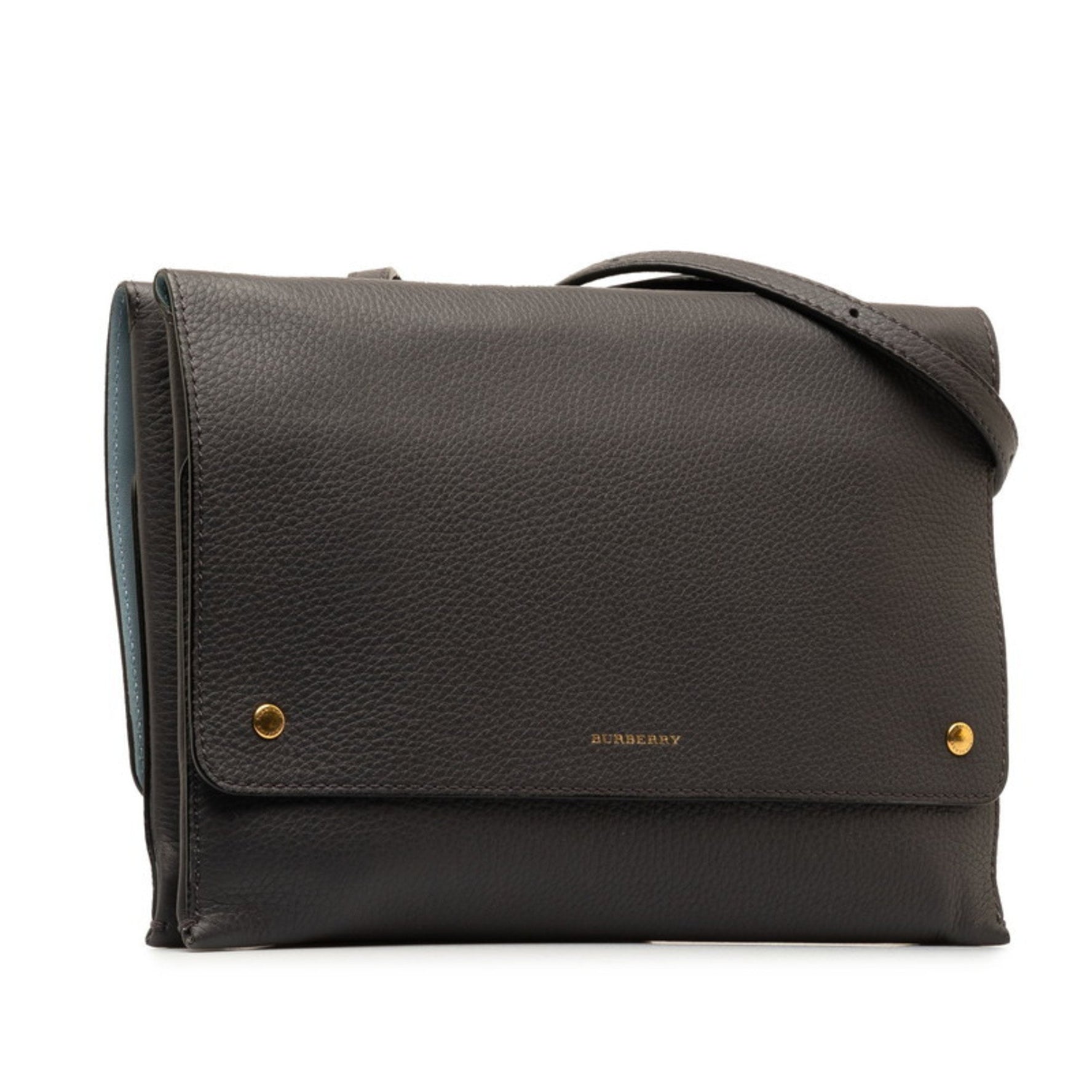 Burberry Shoulder Wallet Bag Leather