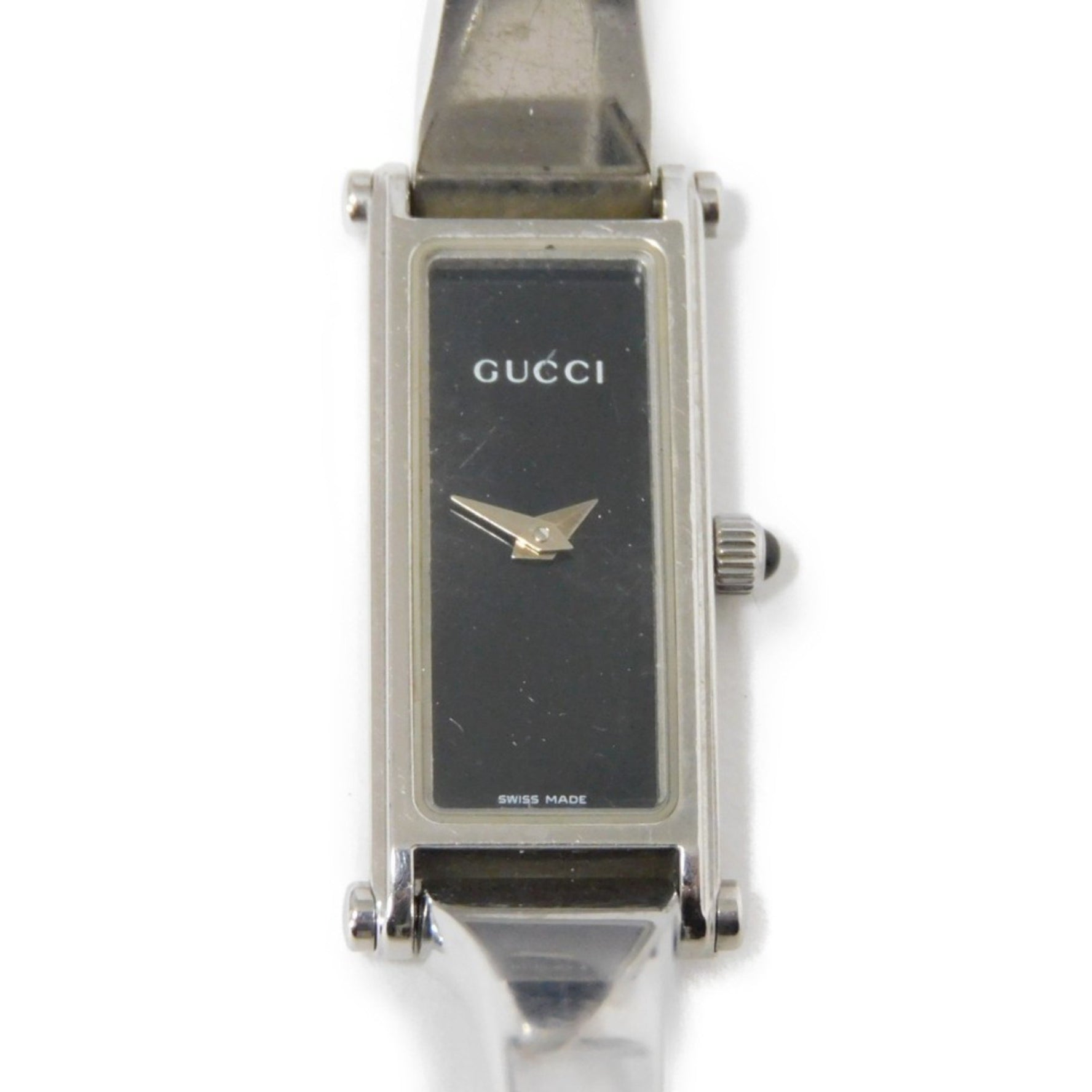 Gucci Bangle Watch Black Dial Quartz SS