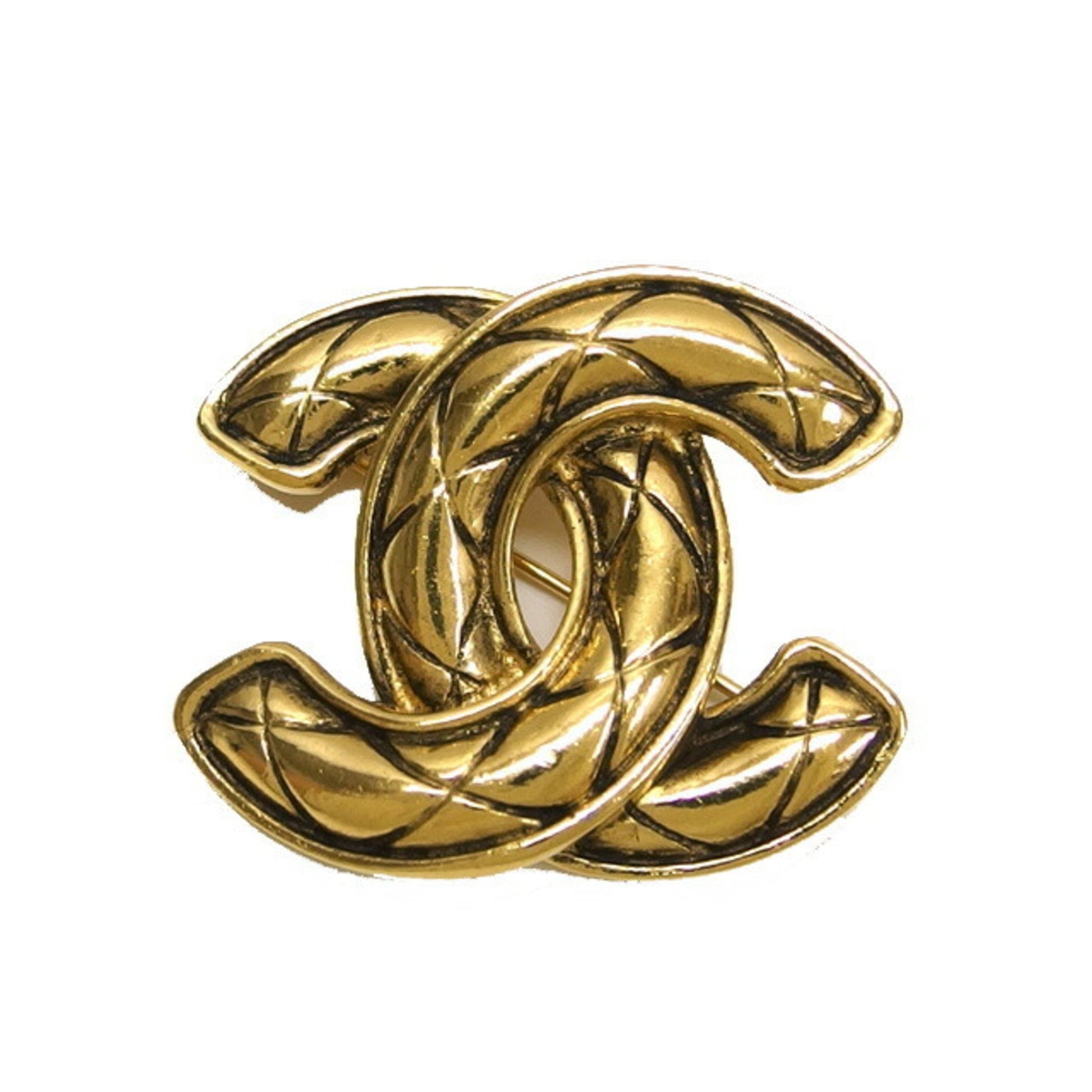 Chanel Cocomark Matelasse Brooch