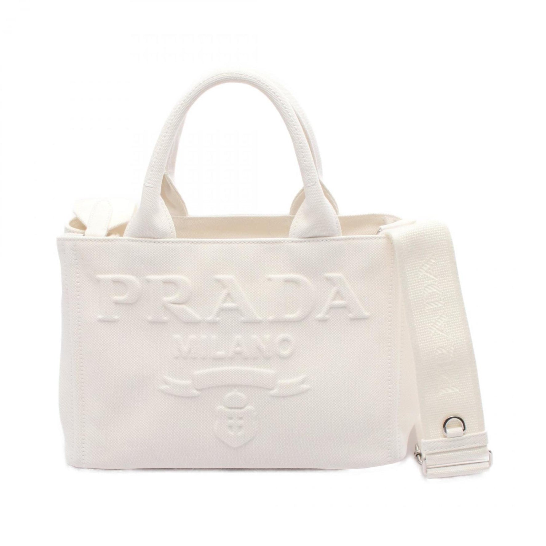 PRADA CANAPA Canvas Tote Bag