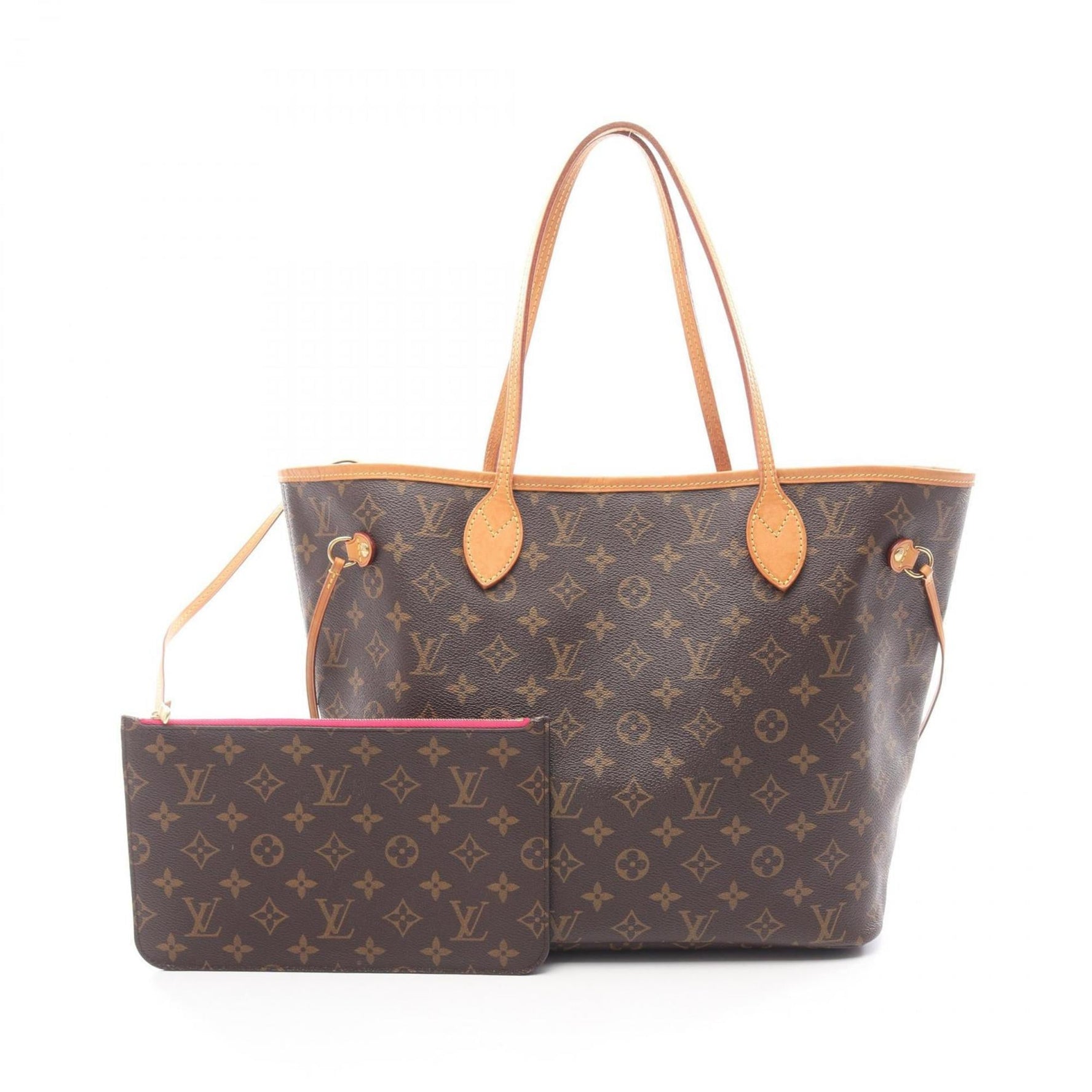 Louis Vuitton Neverfull MM Monogram Pivoine Tote Bag, Coated Canvas and Leather, Brown