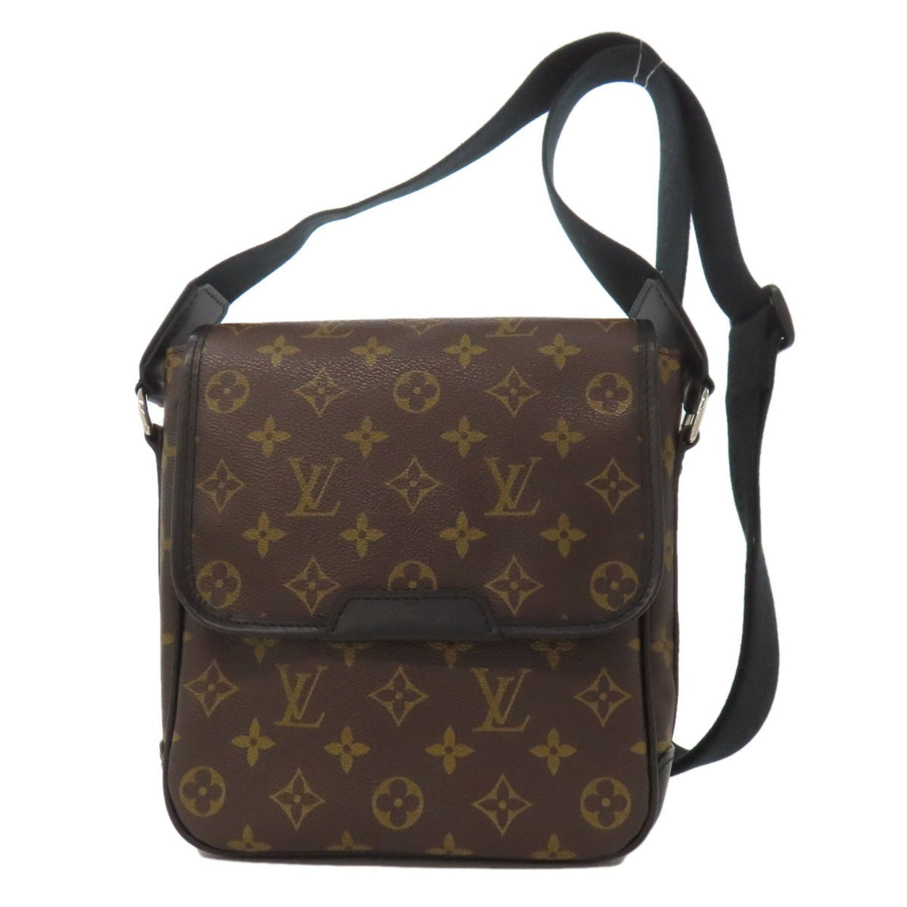 Louis Vuitton Bass PM Monogram Macassar Shoulder Bag in Canvas, LOUIS VUITTON