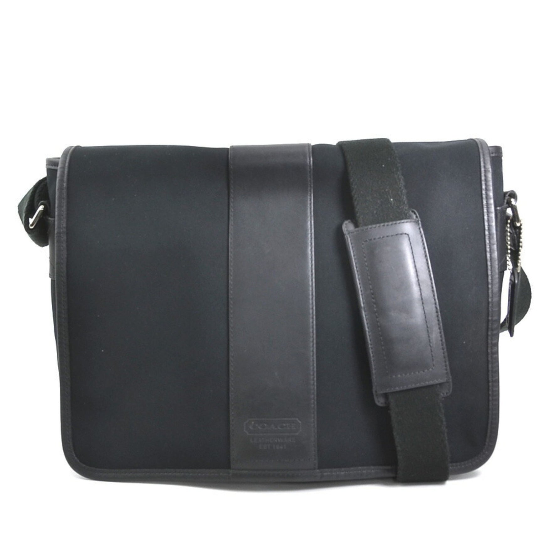 Coach Shoulder Bag Canvas Leather