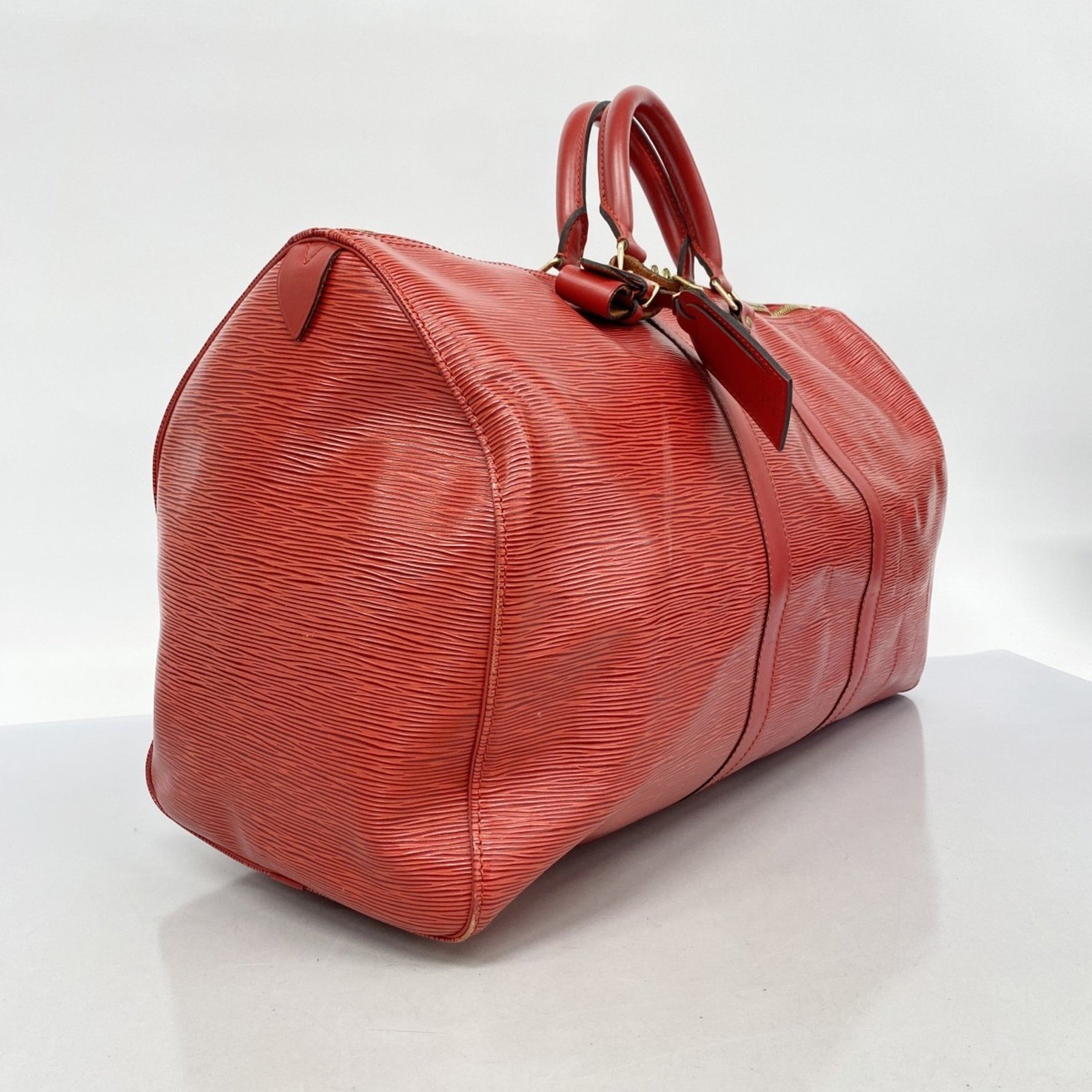 Louis Vuitton Epi Keepall 50 Boston Bag Castilian Red Men's/Women's