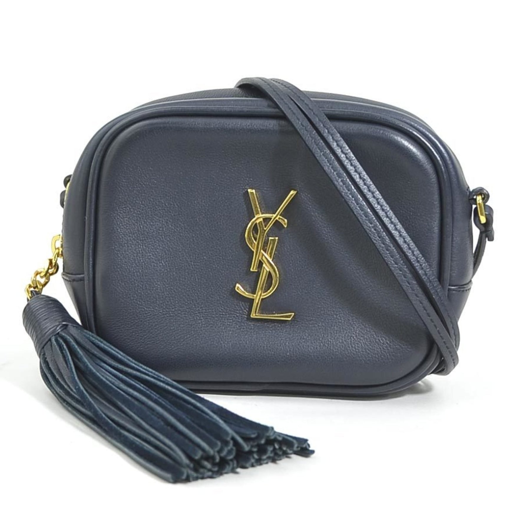Saint Laurent shoulder bag, leather, gold