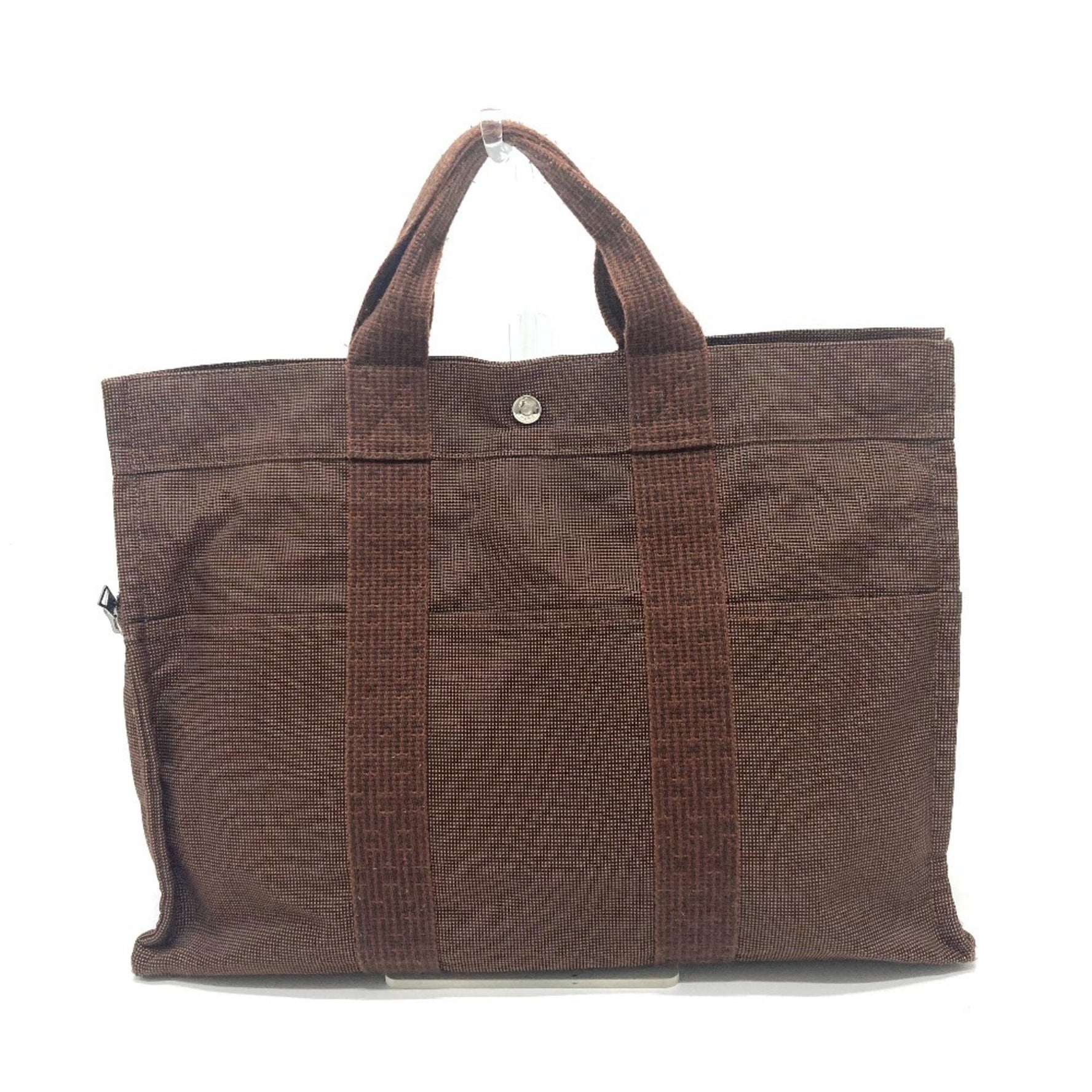 HERMES Air Line Tote MM Bag Business Handbag Canvas