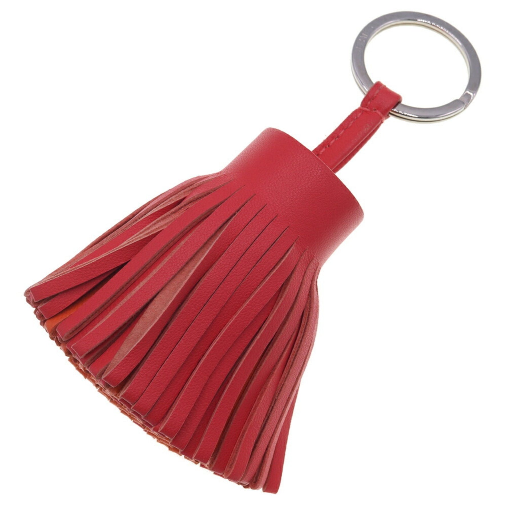 Hermes Carmen Bougainvillea Orange Anjo Miro Key Ring Bag Charm Tassel