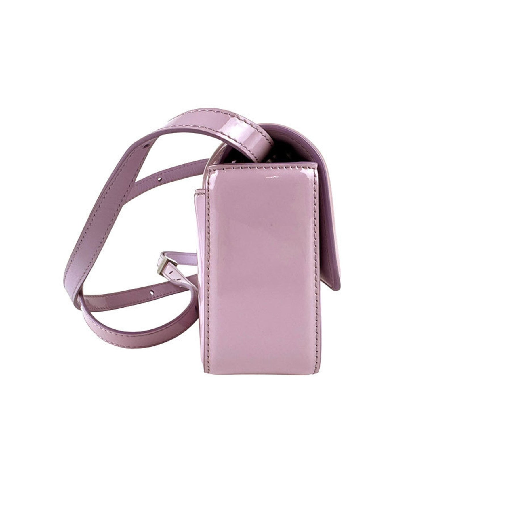 Givenchy shoulder bag in patent leather, purple, pink, and silver, women's z6235