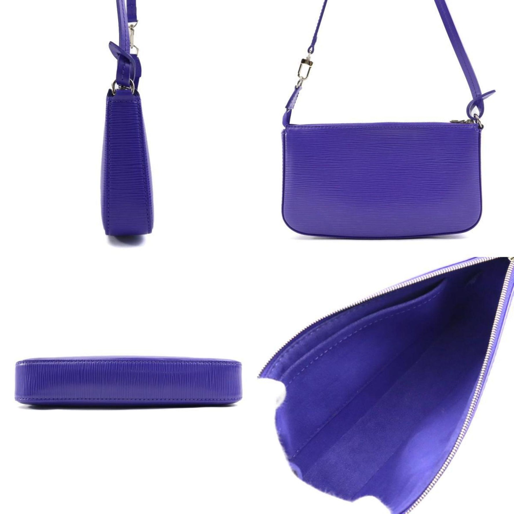 Louis Vuitton Pouch Handbag Epi Pochette Accessoires Leather Fig