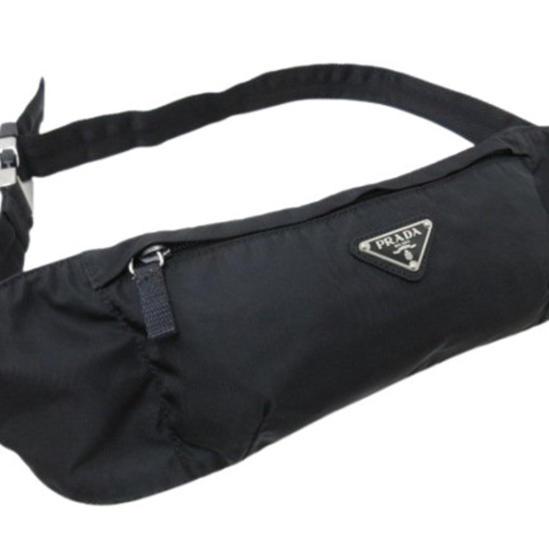 PRADA Triangle Waist Bag - Nylon with Logo