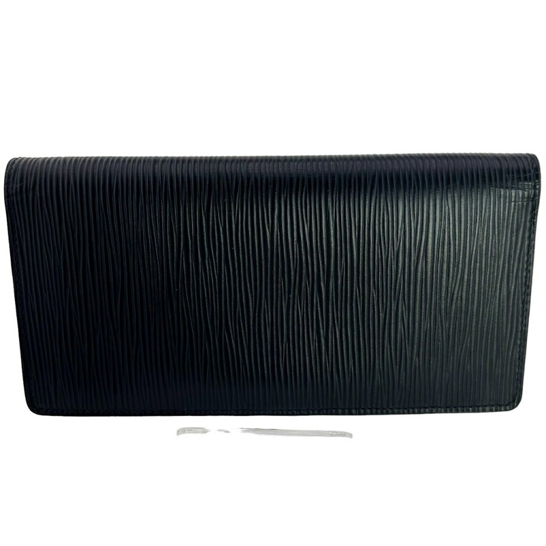 Louis Vuitton Long Wallet Coin Purse Moon Epi Portefeuille Brazza Leather LV