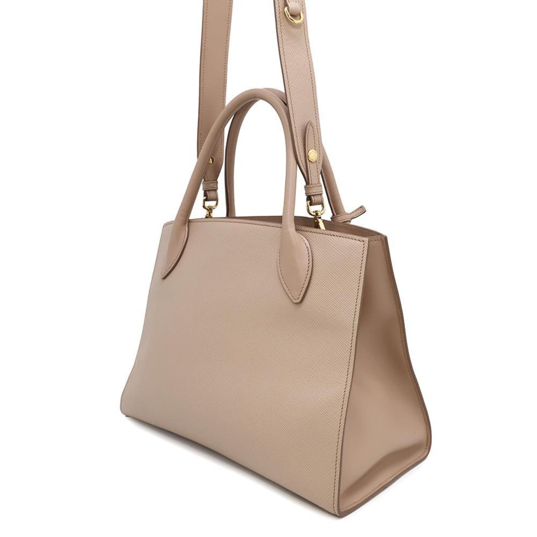 Prada Tote Bag Monochrome Leather