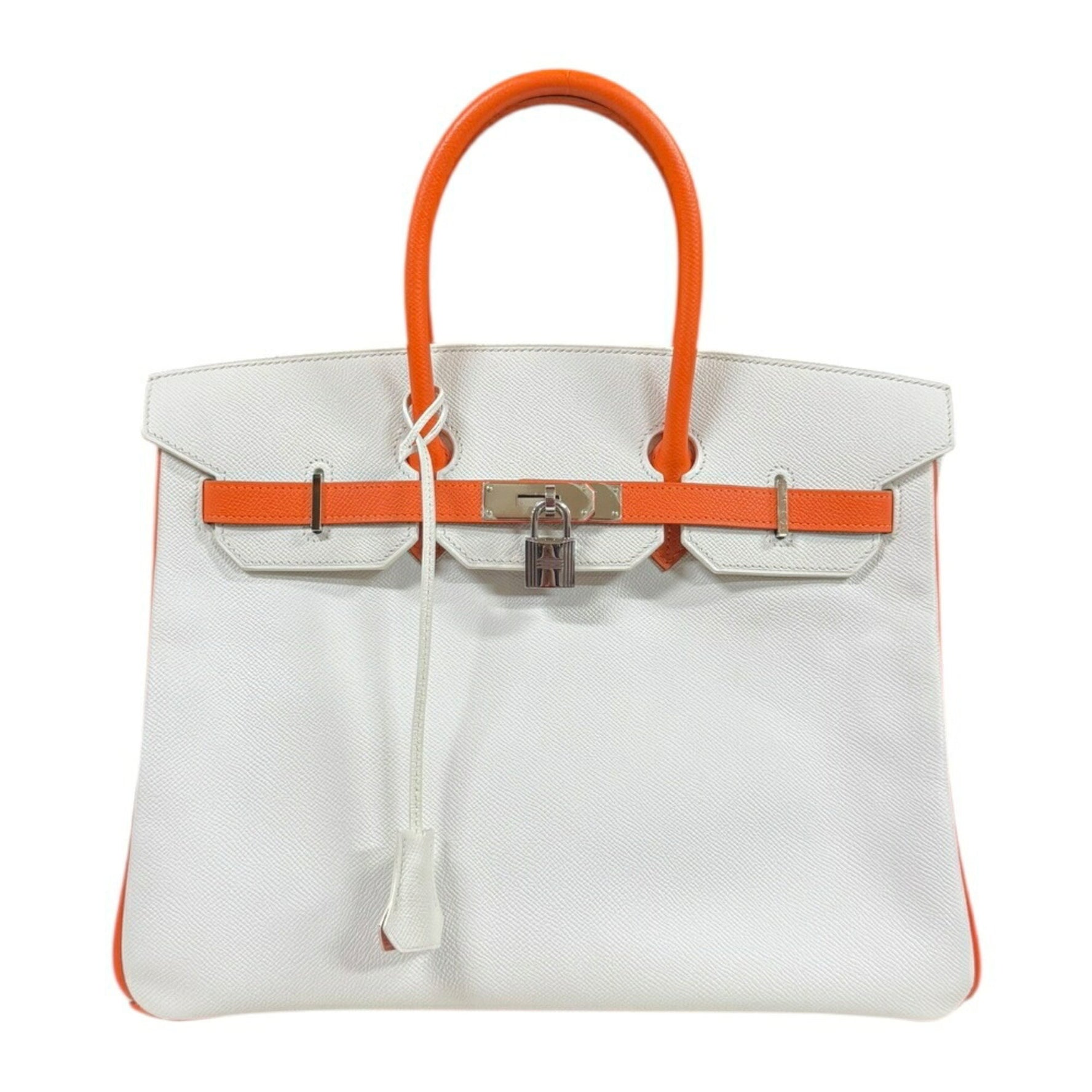 Hermes Personal Order Birkin 35 Handbag Epsom White