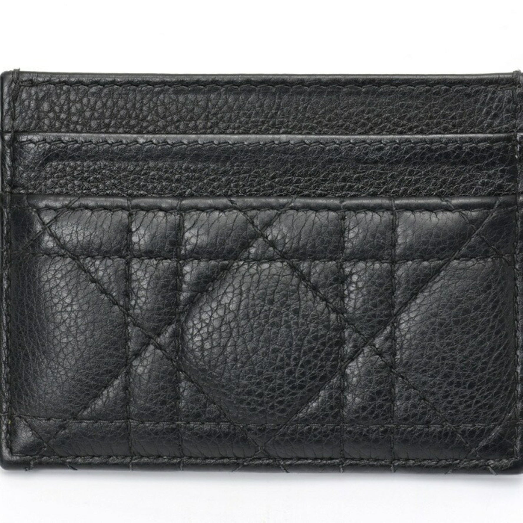 Christian Dior Dior L'amour Caro Freesia Card Holder Case Cannage Calfskin