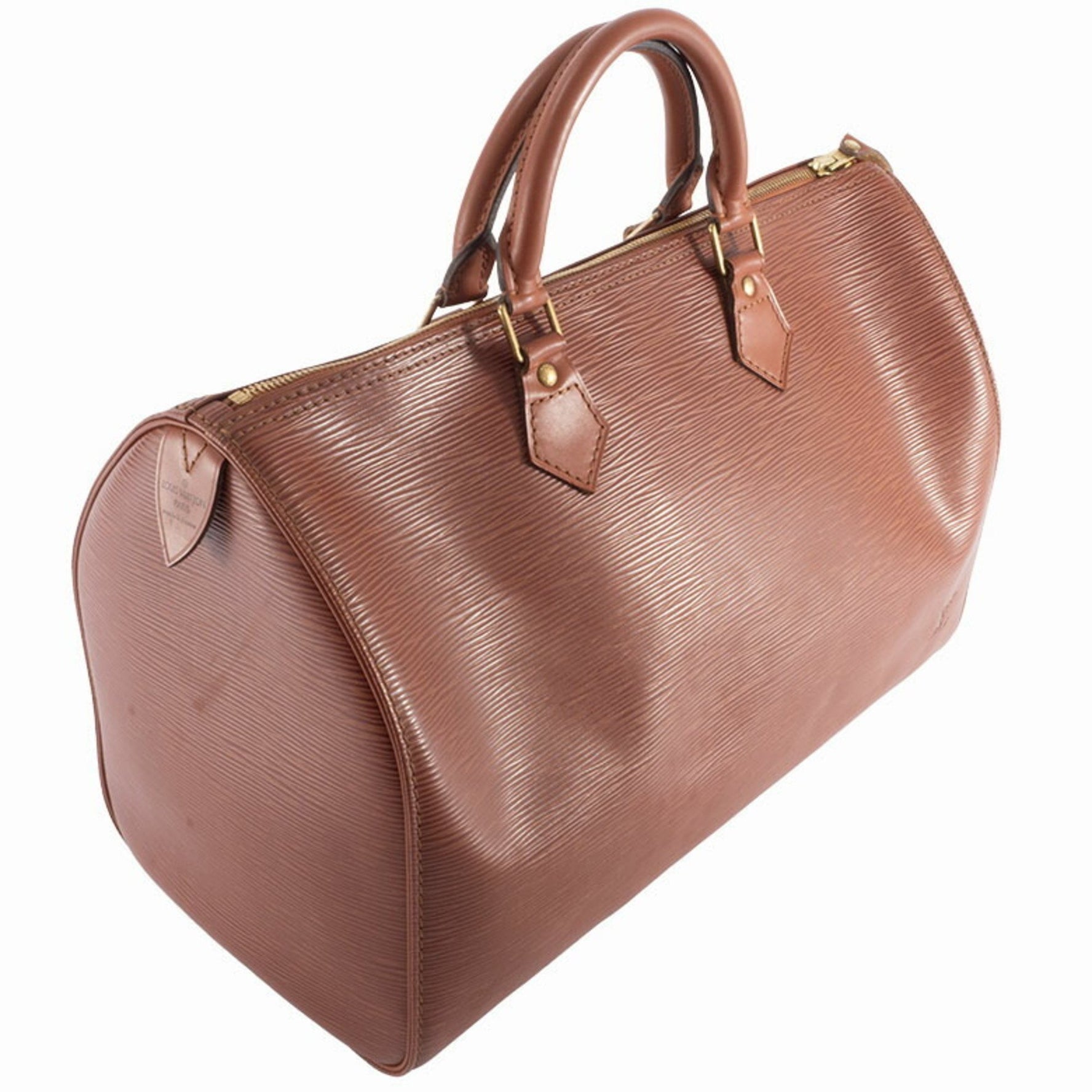 Louis Vuitton Speedy 35 Boston Bag Epi Leather Kenya Brown Handbag