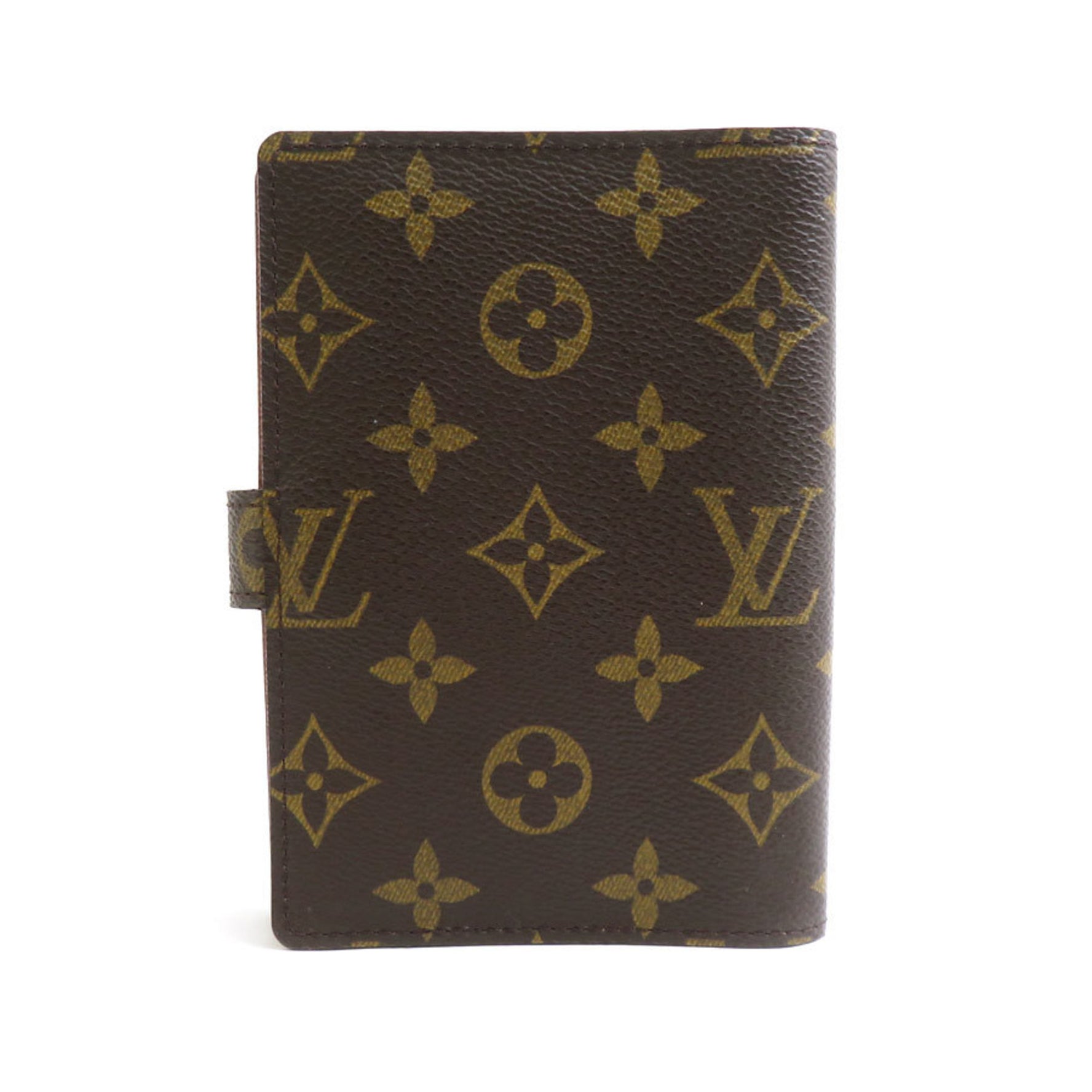 Louis Vuitton Notebook Cover Monogram Agenda PM Canvas Brown Gold Men's