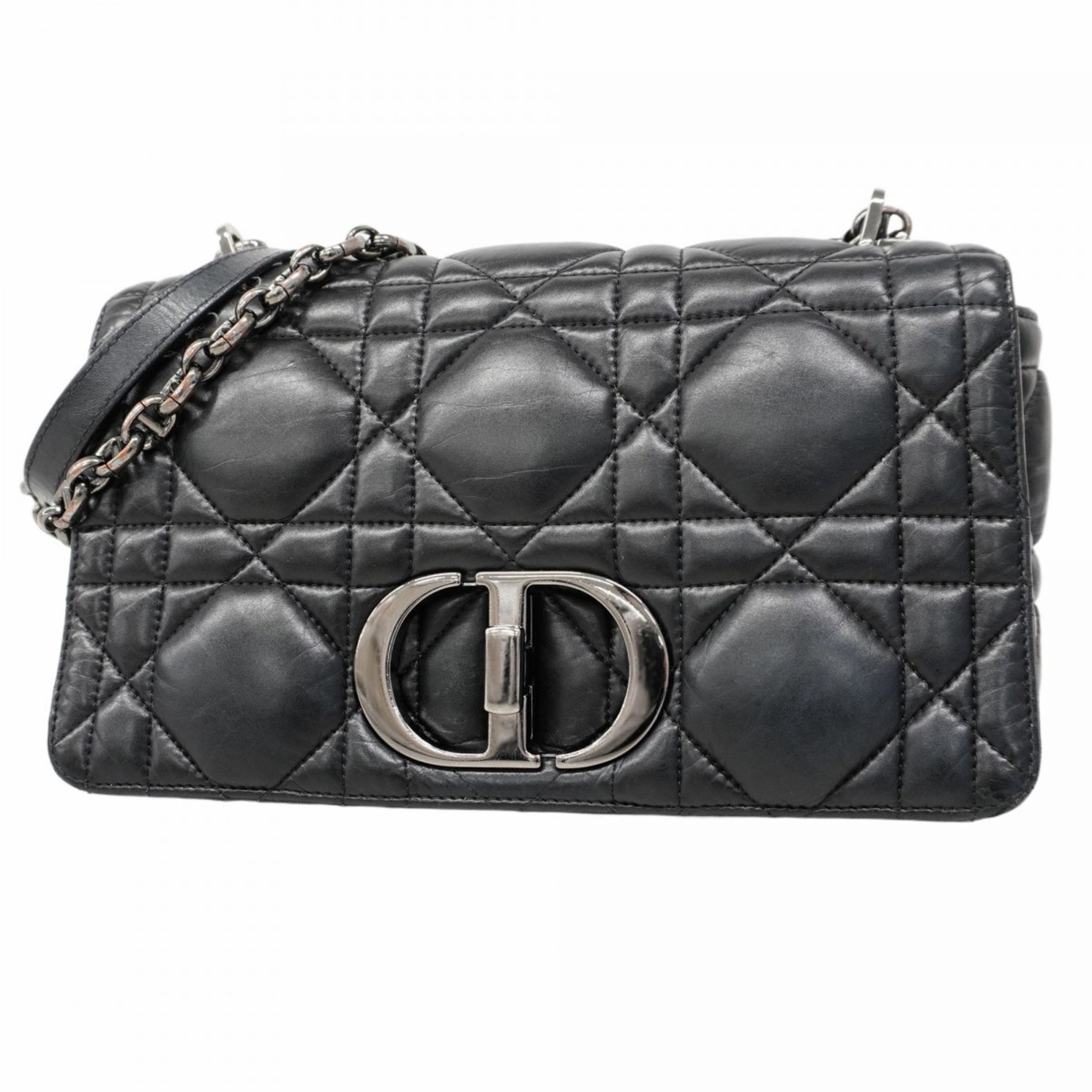 Christian Dior Cannage Caro Leather Shoulder Bag