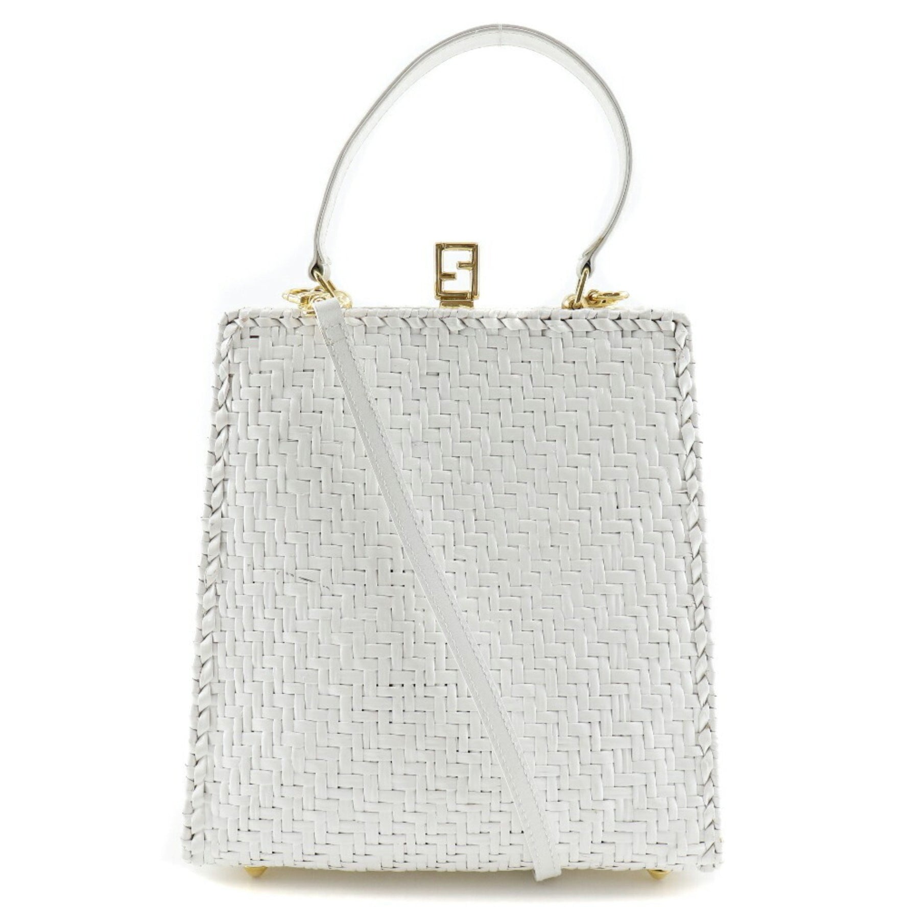 FENDI Handbag Leather