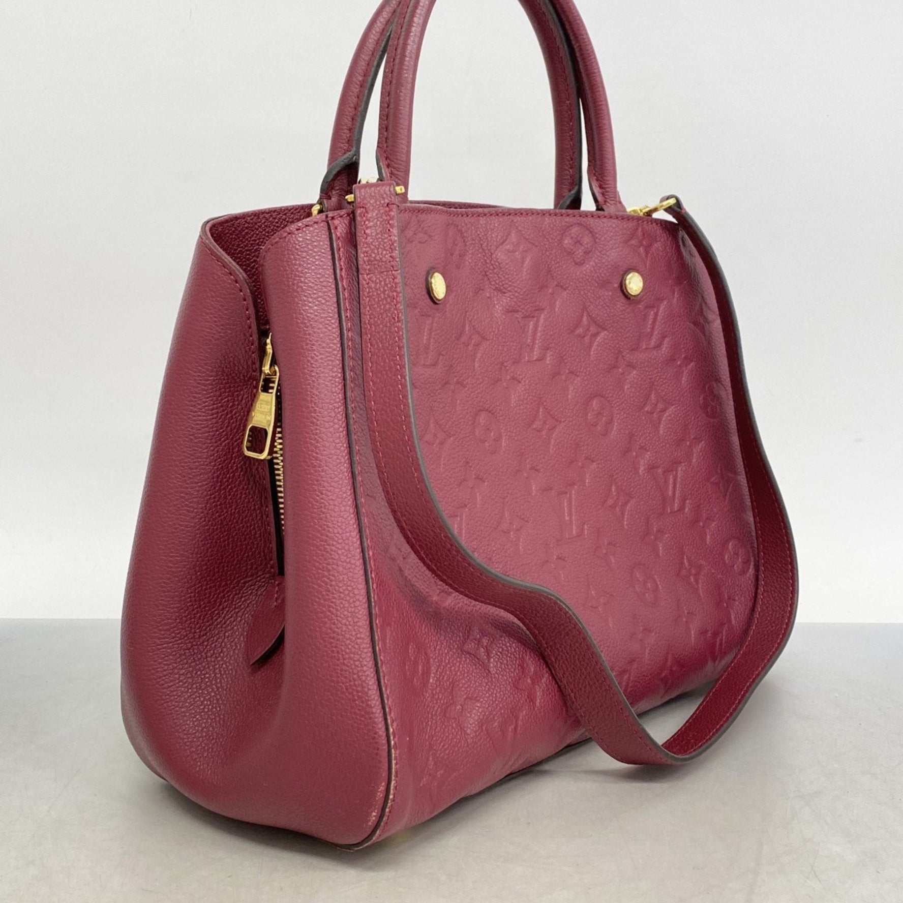 Louis Vuitton Monogram Empreinte Montaigne MM Handbag Bag