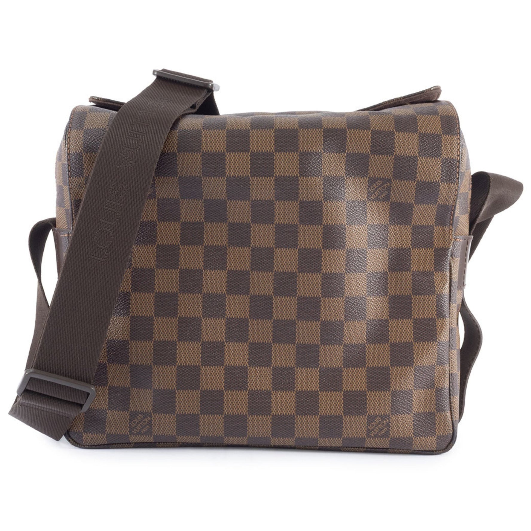 Louis Vuitton Naviglio Shoulder Bag Damier Ebene Canvas LOUIS VUITTON