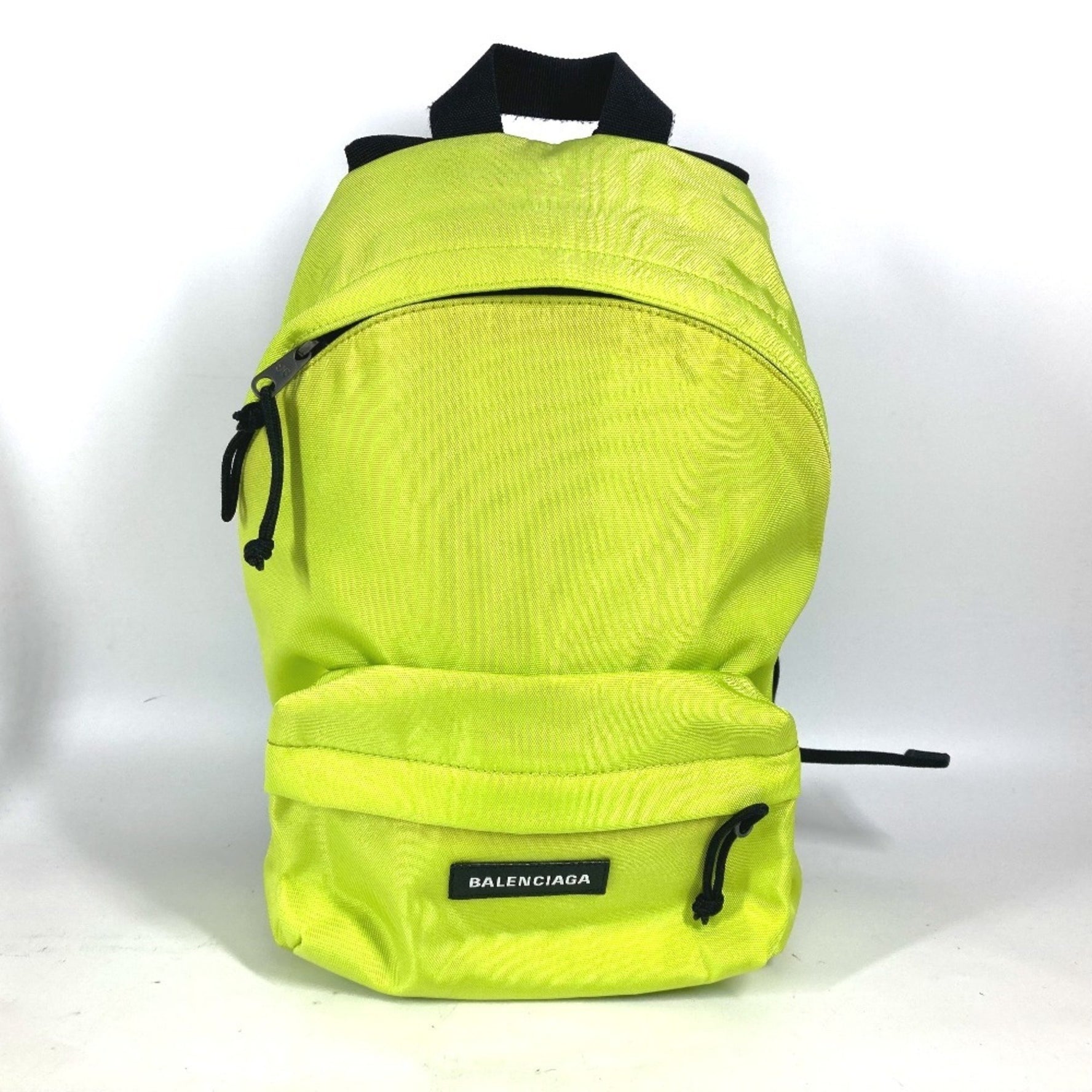 BALENCIAGA Explorer Backpack, Nylon Canvas, Men's, Yellow