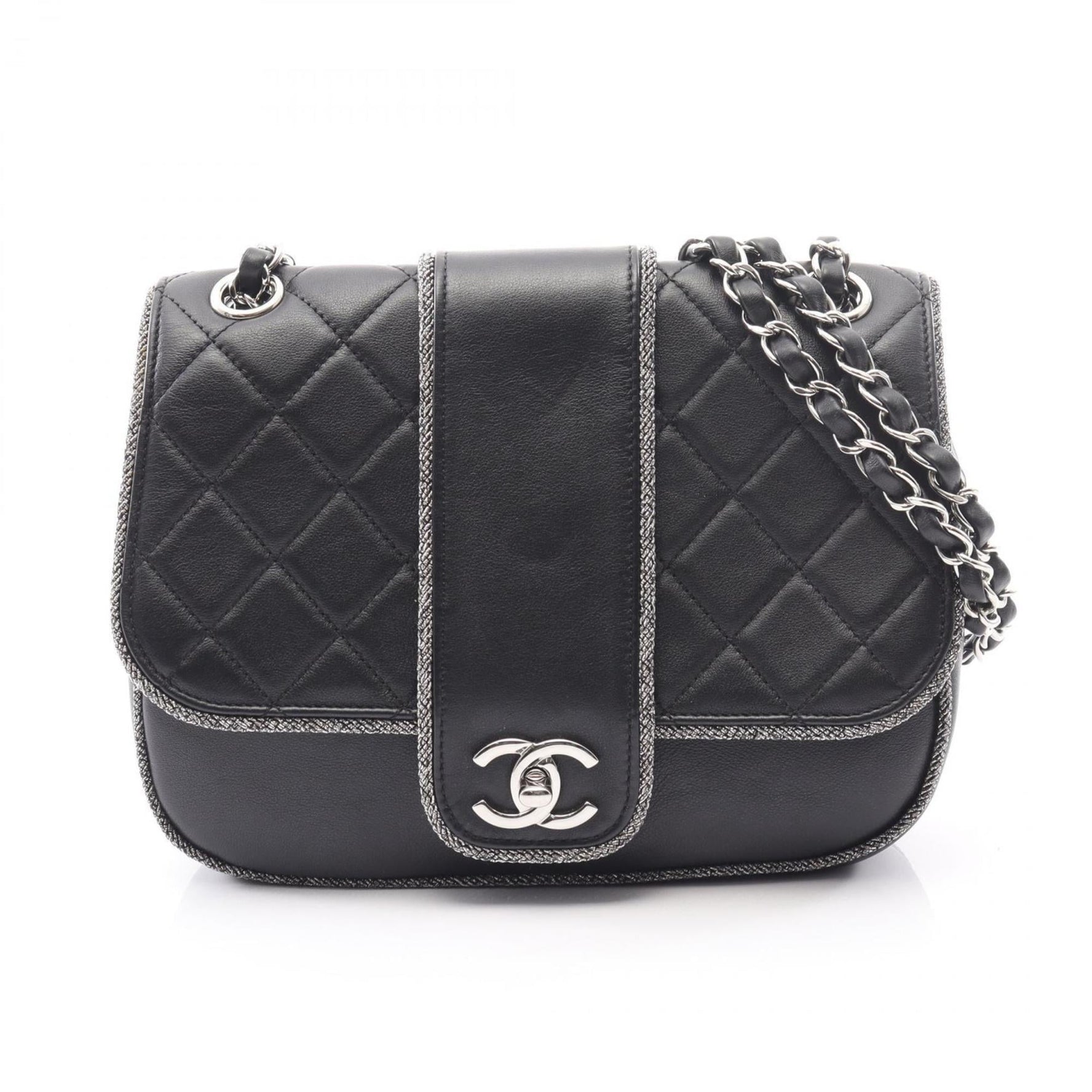 CHANEL Matelasse Shoulder Bag, Lambskin Leather