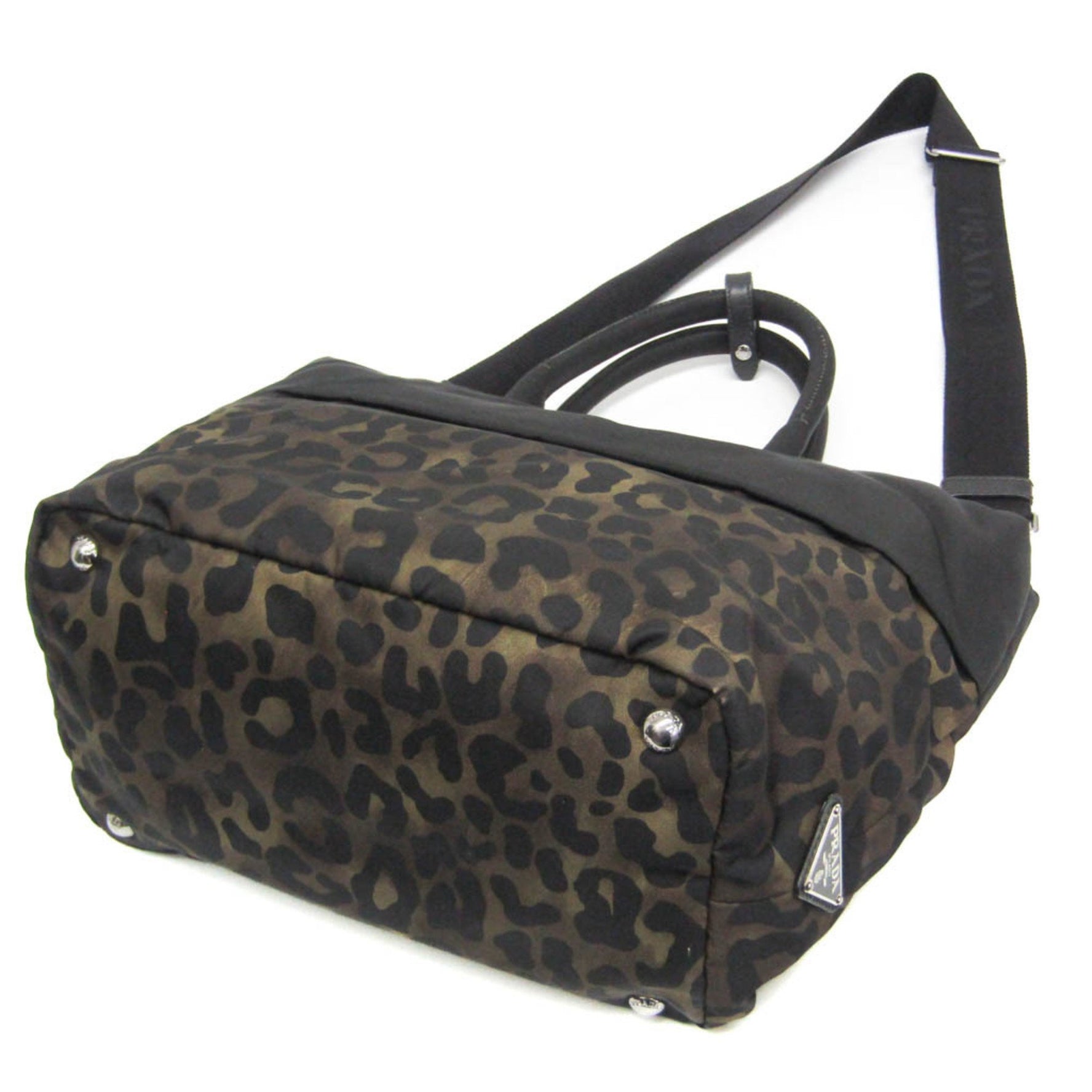 Prada Women's Nylon Handbag,Shoulder Bag Black,Khaki