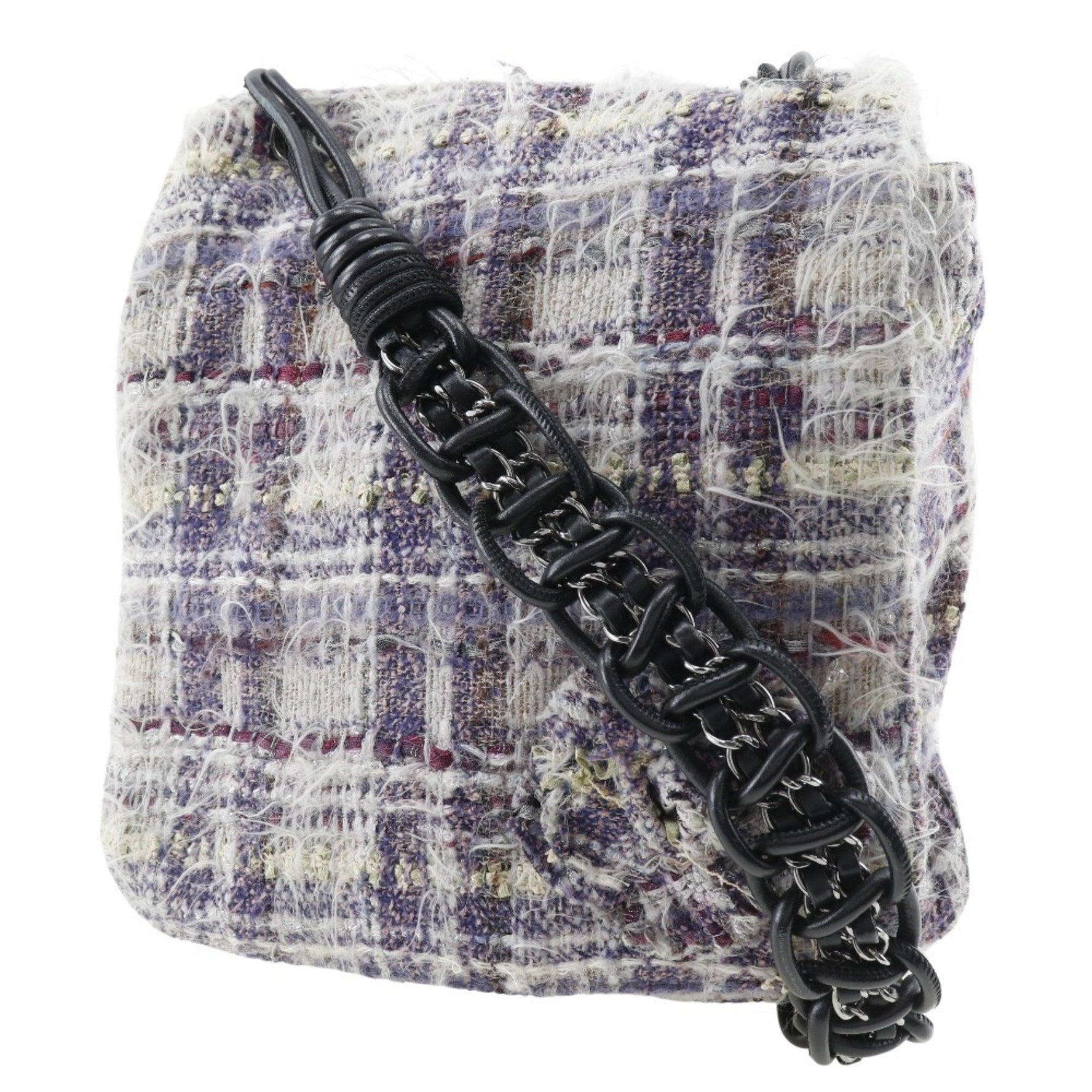 CHANEL Shoulder Bag Tweed 2006 Flap