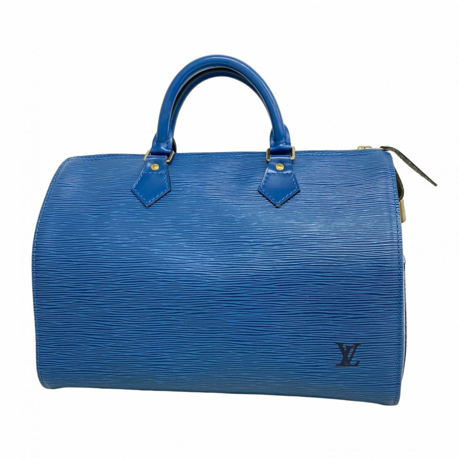 Louis Vuitton Epi Speedy 30 Handbag Toledo Blue