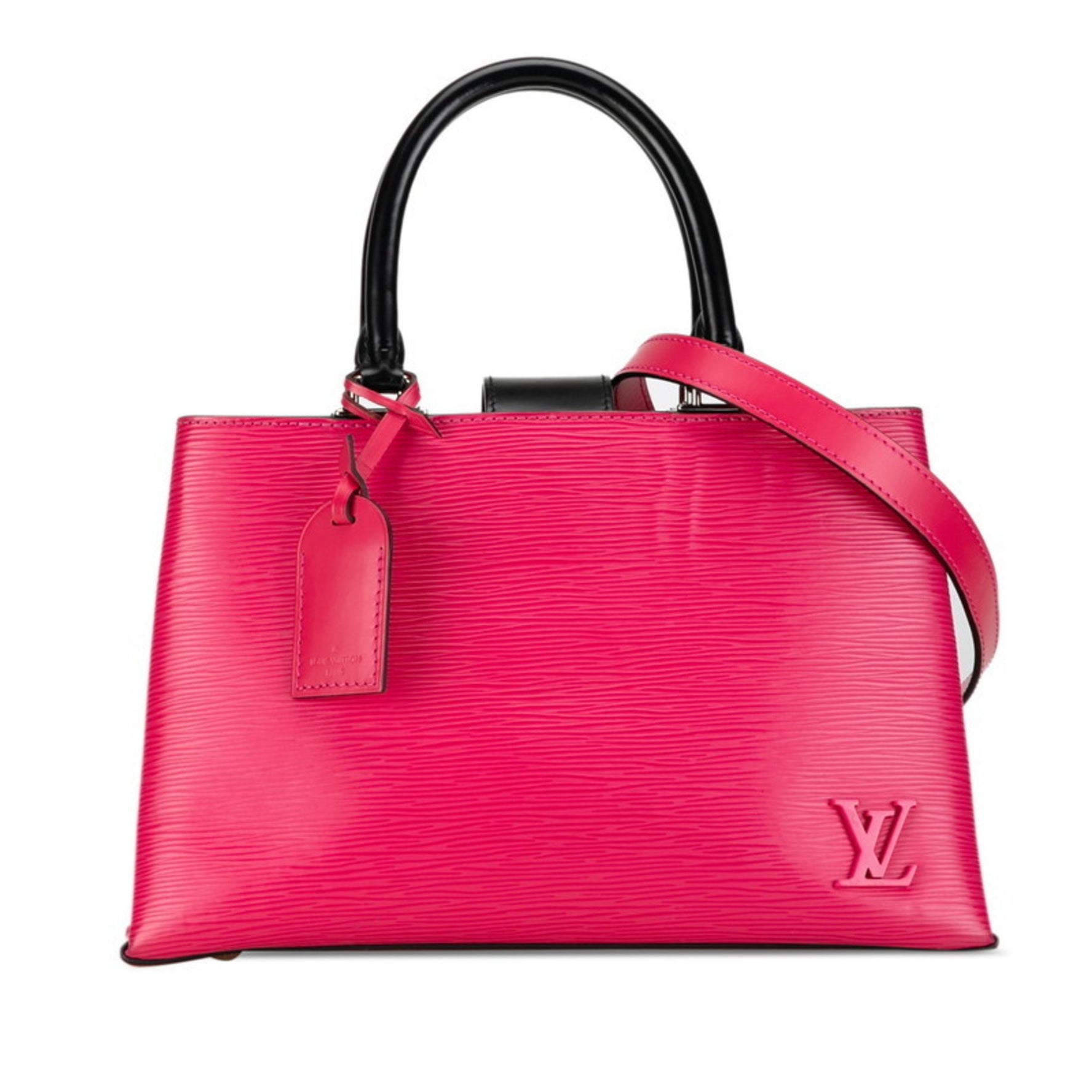 Louis Vuitton Epi Kleber Handbag Shoulder Bag Hot Pink Leather