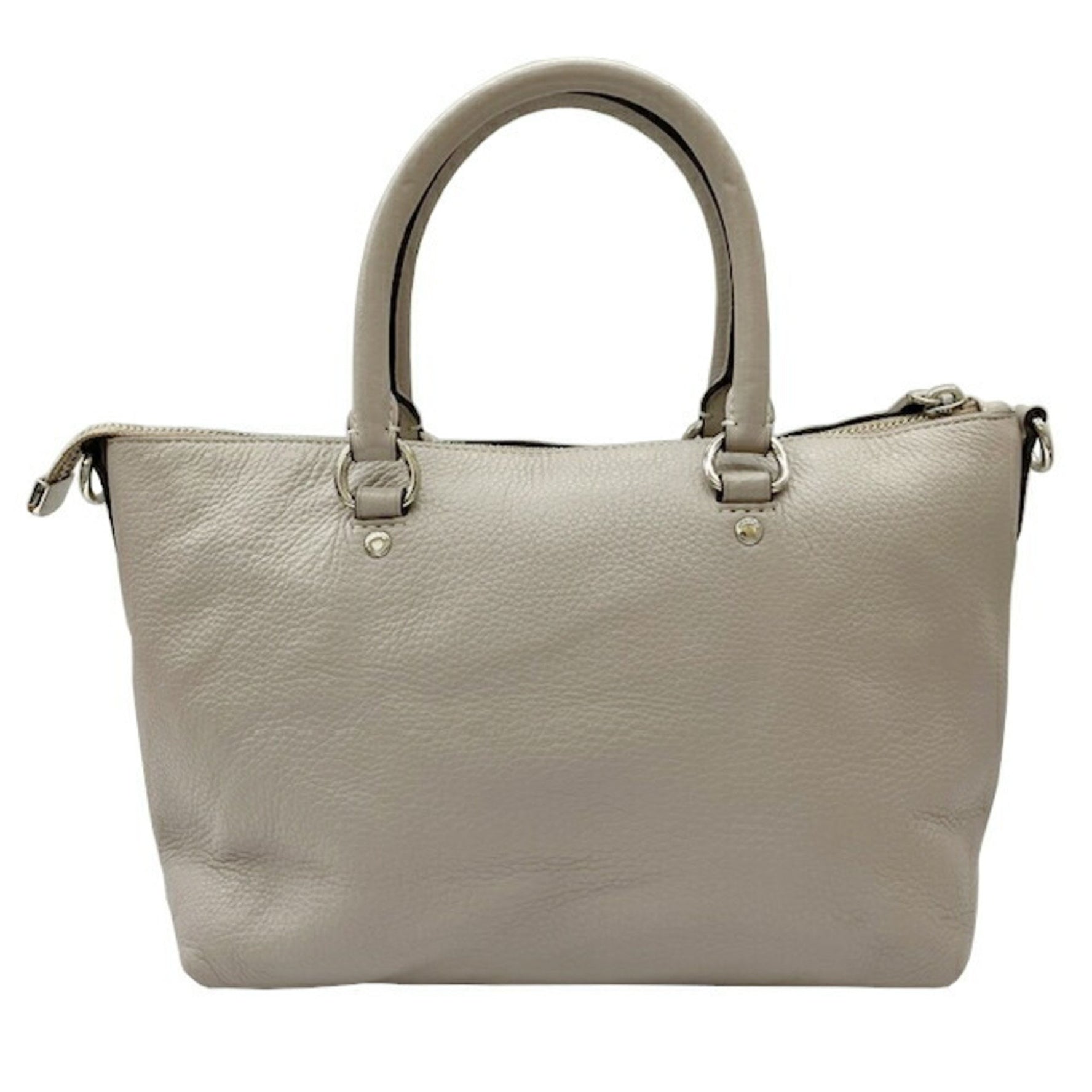 COACH Mini Emma Satchel Bag Grey Leather Handbag Shoulder