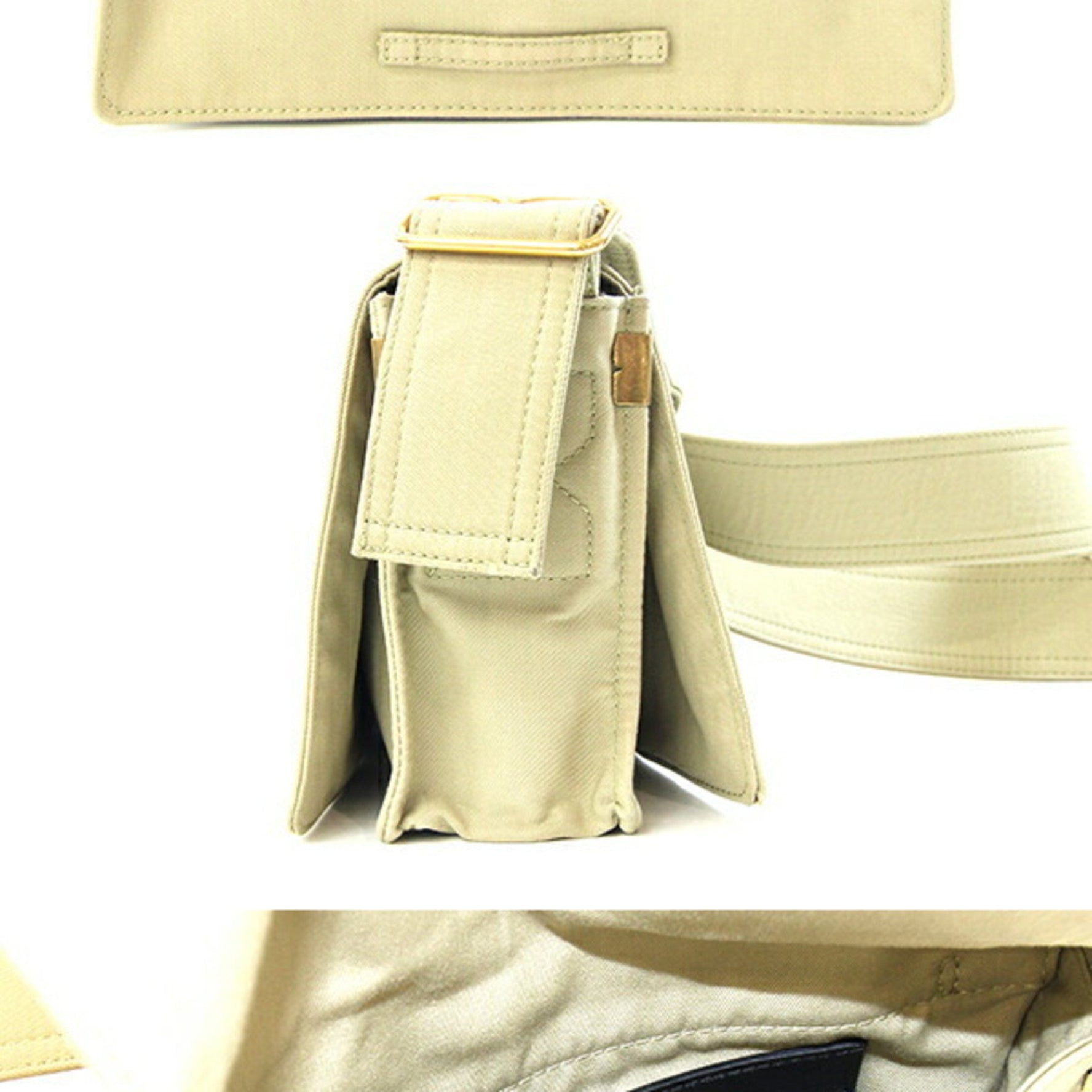 Burberry Trench Cross Shoulder Bag, Body Light Green Canvas with Embroidery