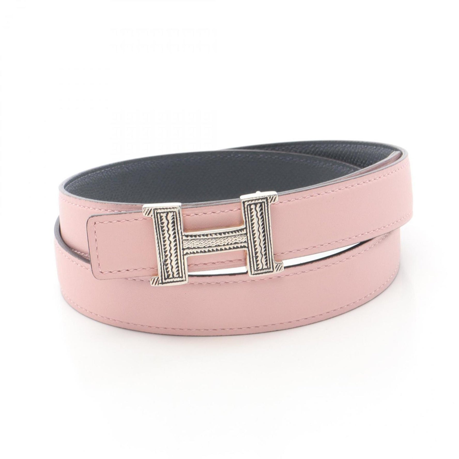 Hermes Hermès Touareg & Kit 24 Leather Belt, Clothing, Swift Leather, Epsom Pink, Gray, Grimist